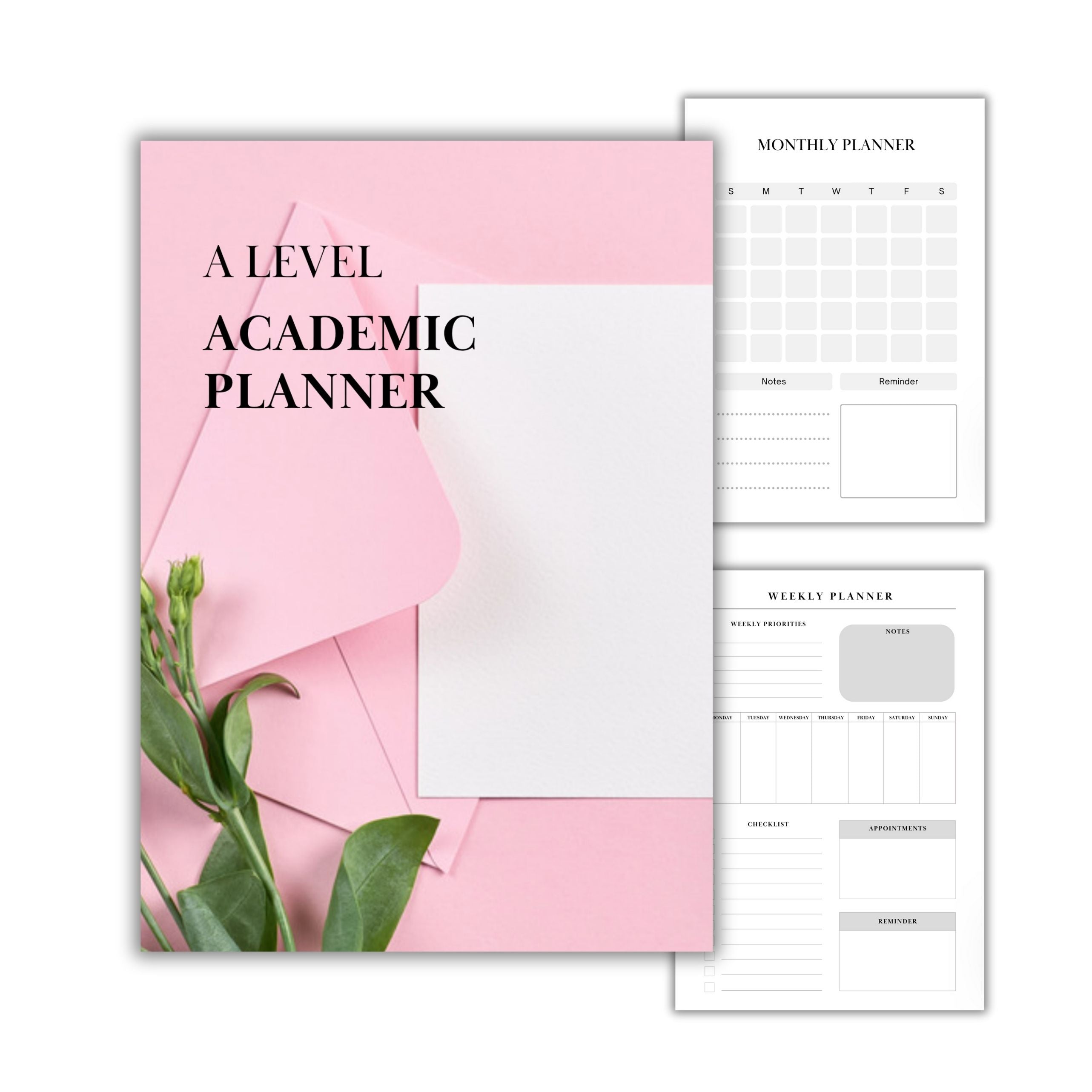 A Level Academic Planner Booklet Digital Download