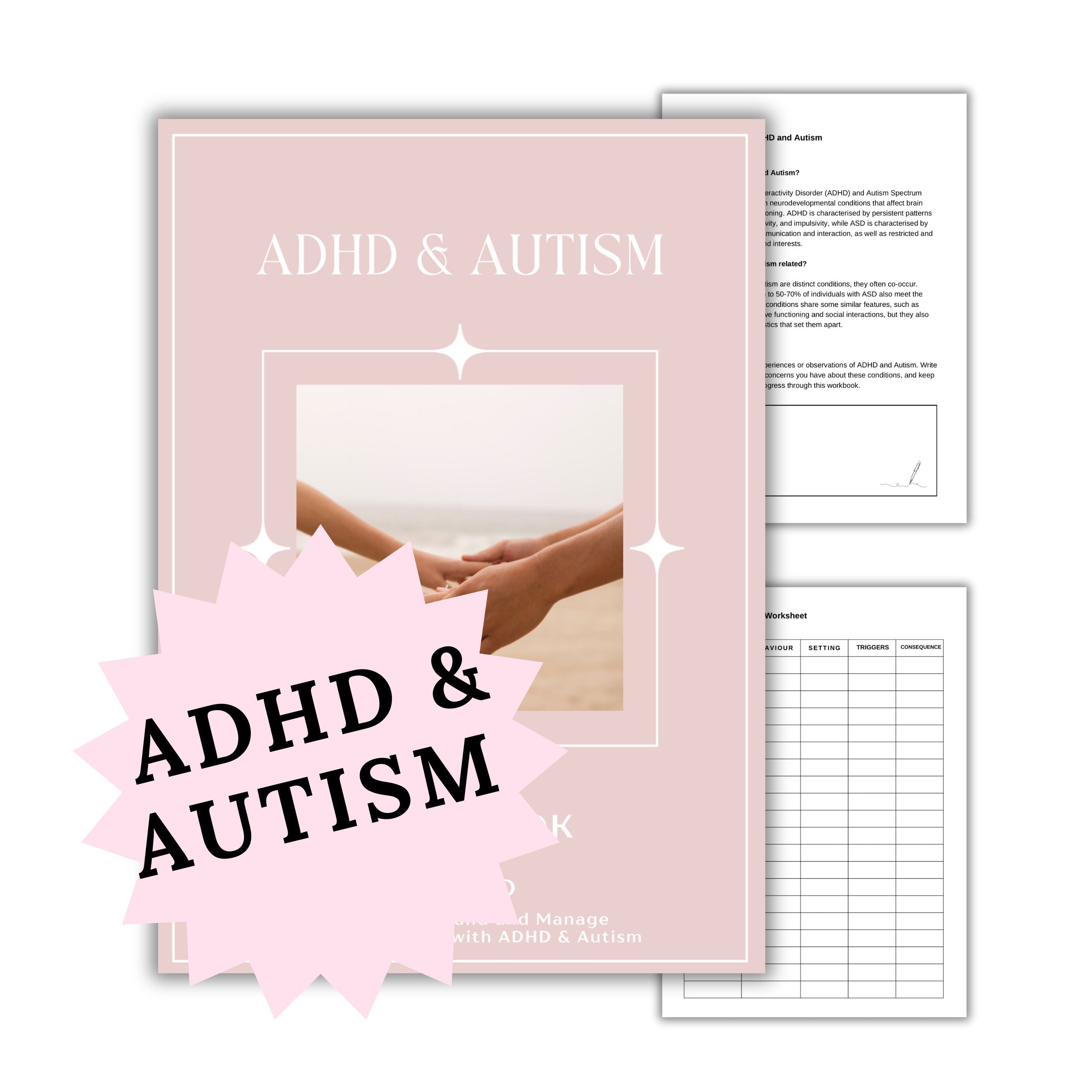 ADHD & Autism Workbook Digital Download