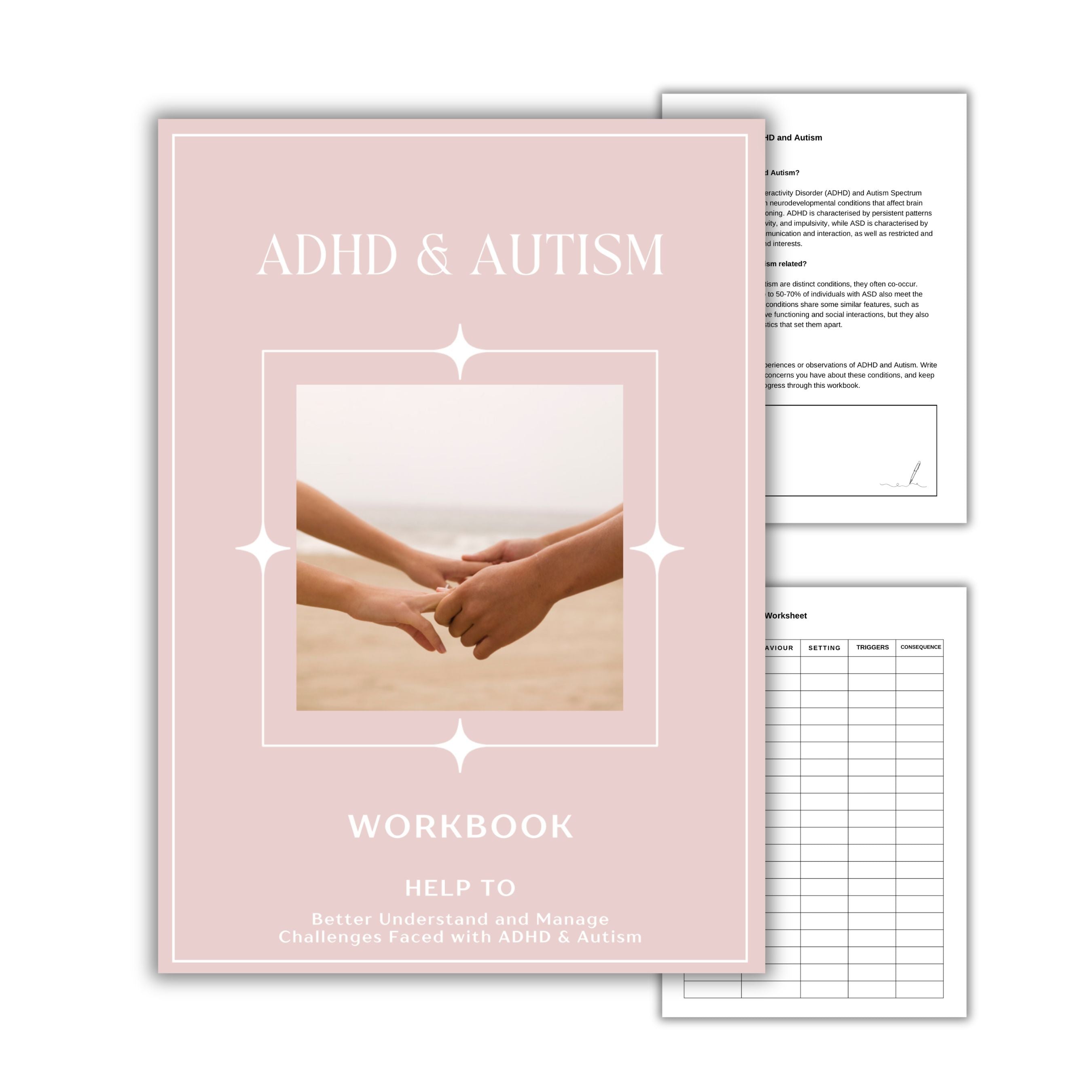 ADHD & Autism Workbook Digital Download