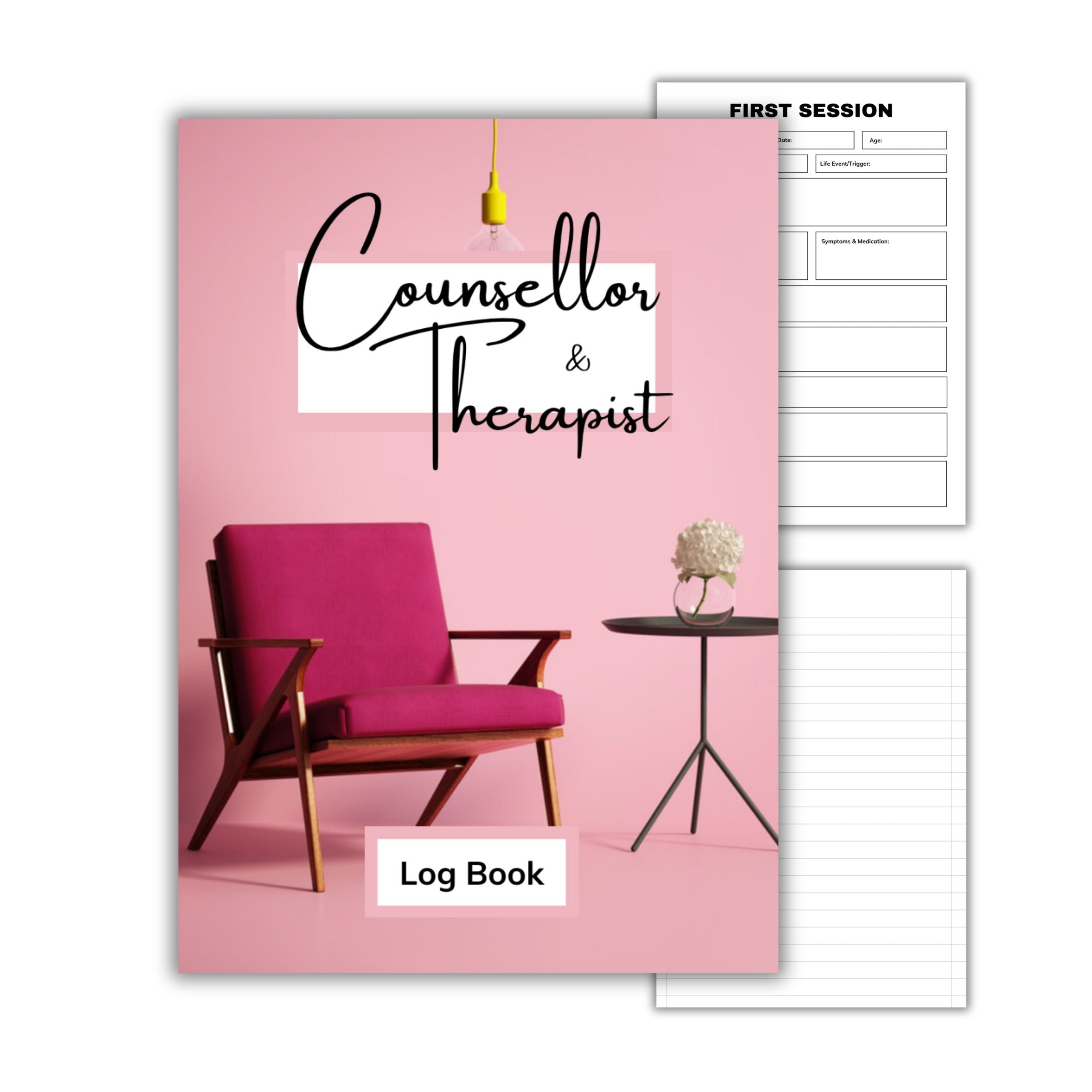 Counsellor and Therapist Log Book Digital Download