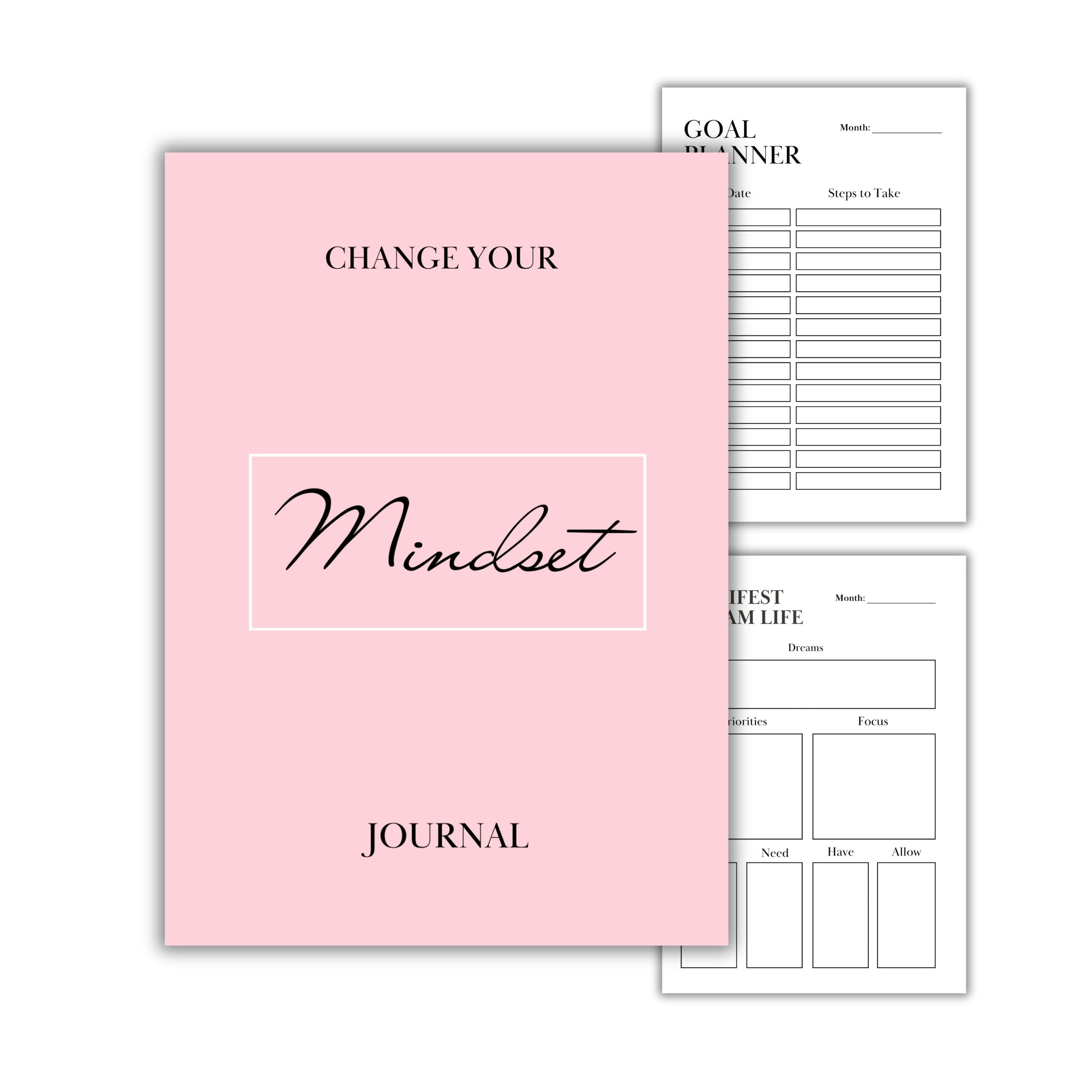 Positive Mindset and Outlook Journal Digital Download
