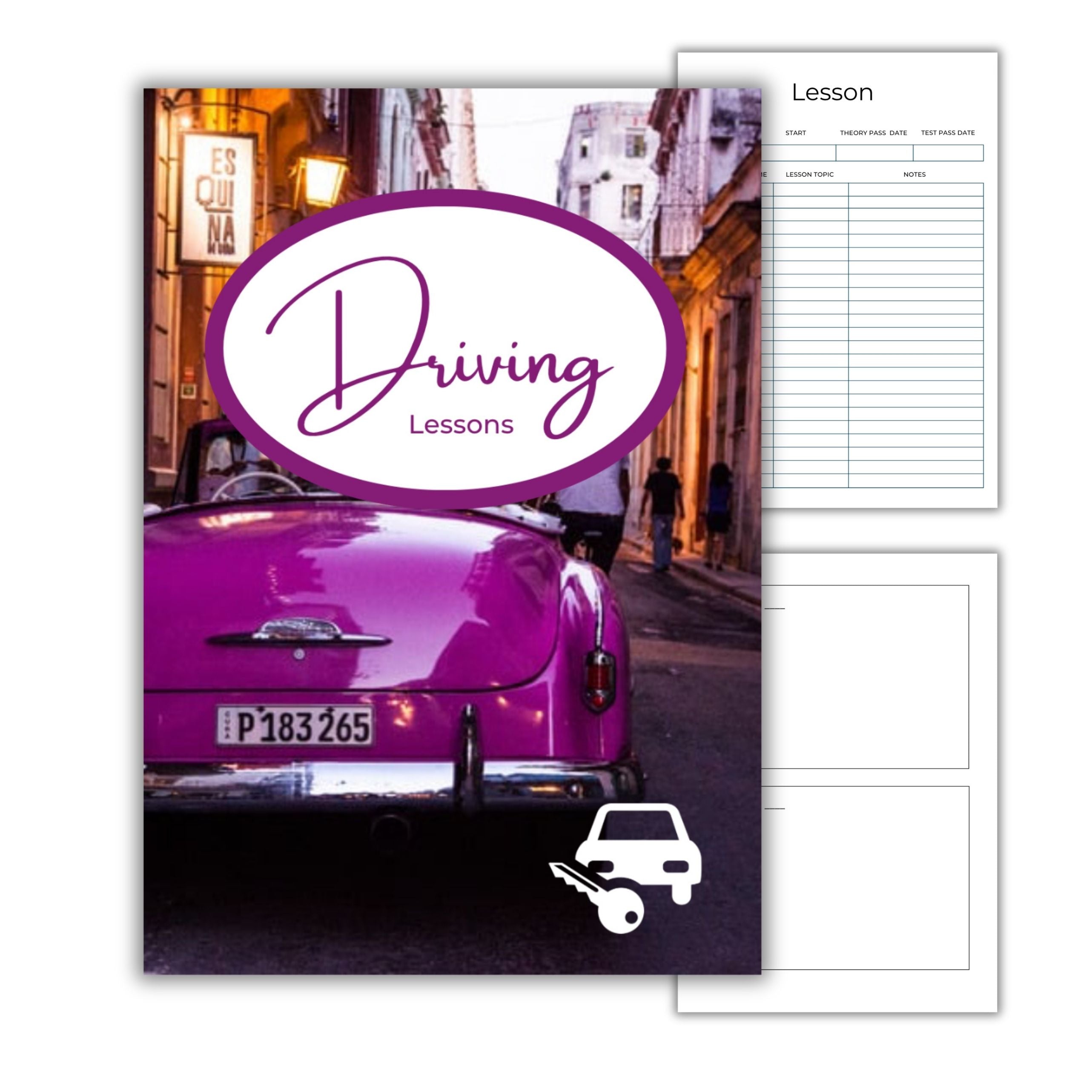 Driving Lesson Book Digital Download