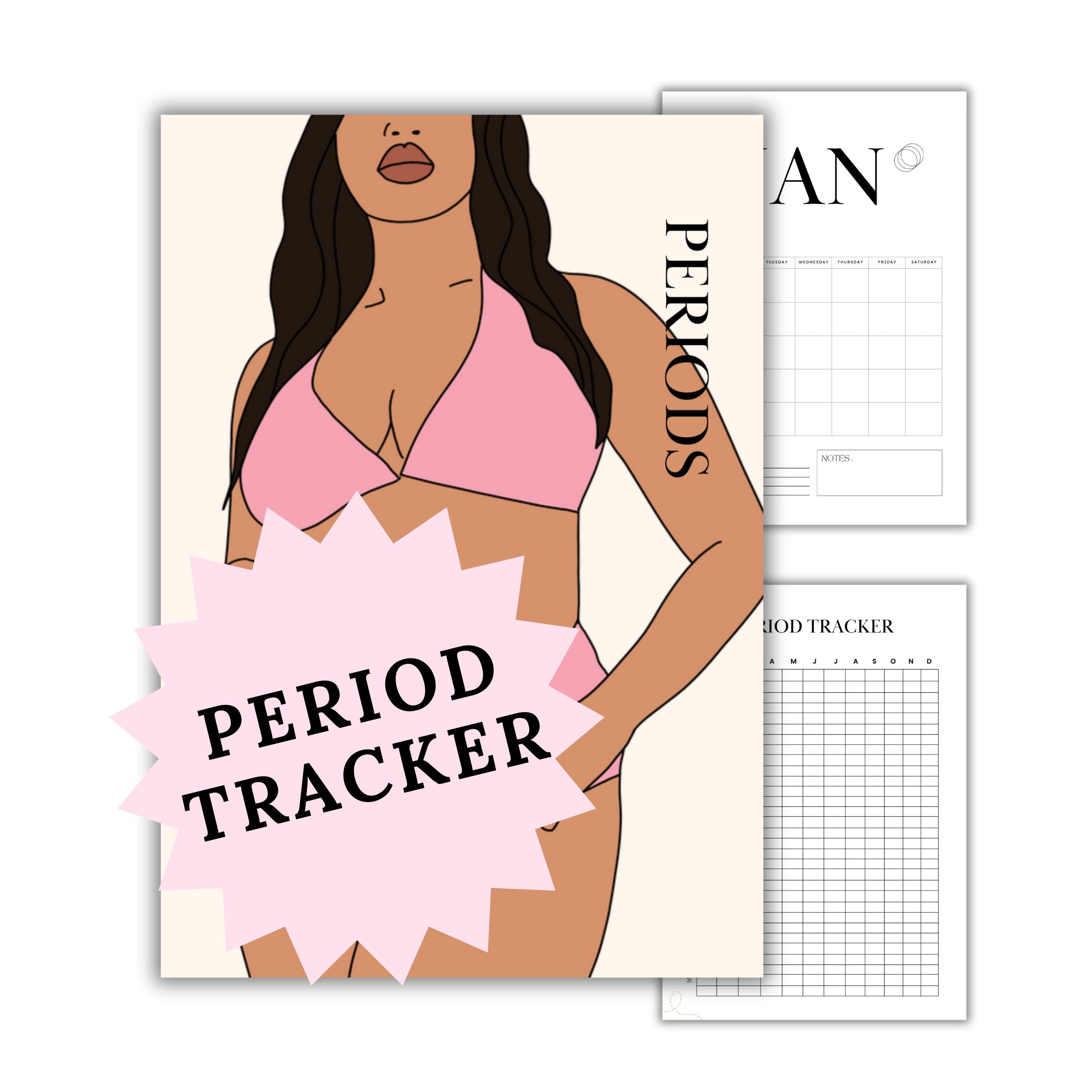 Period Tracker Workbook Digital Download