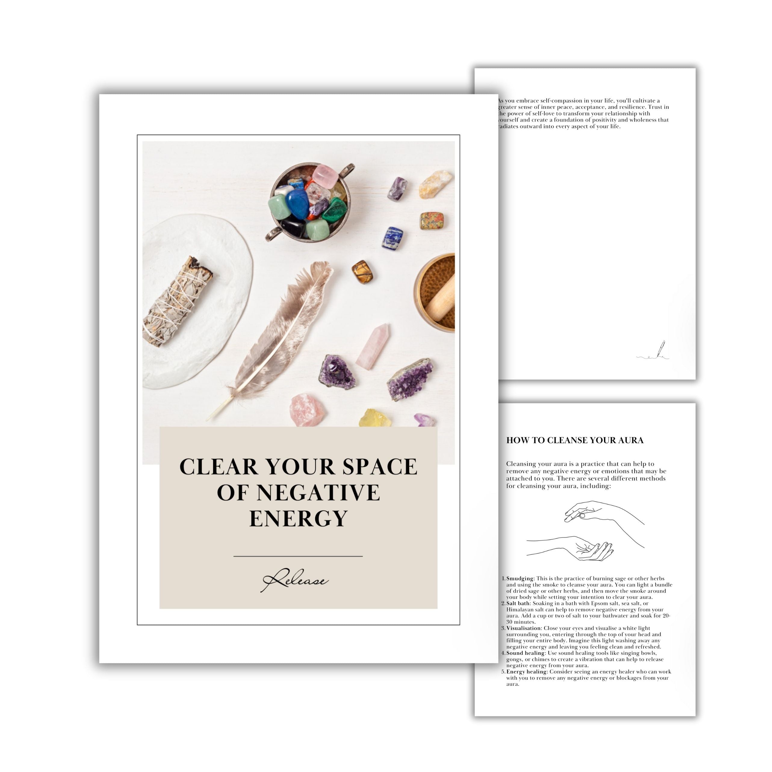 Clear Your Space of Negative Energy Information Workbook Digital Download
