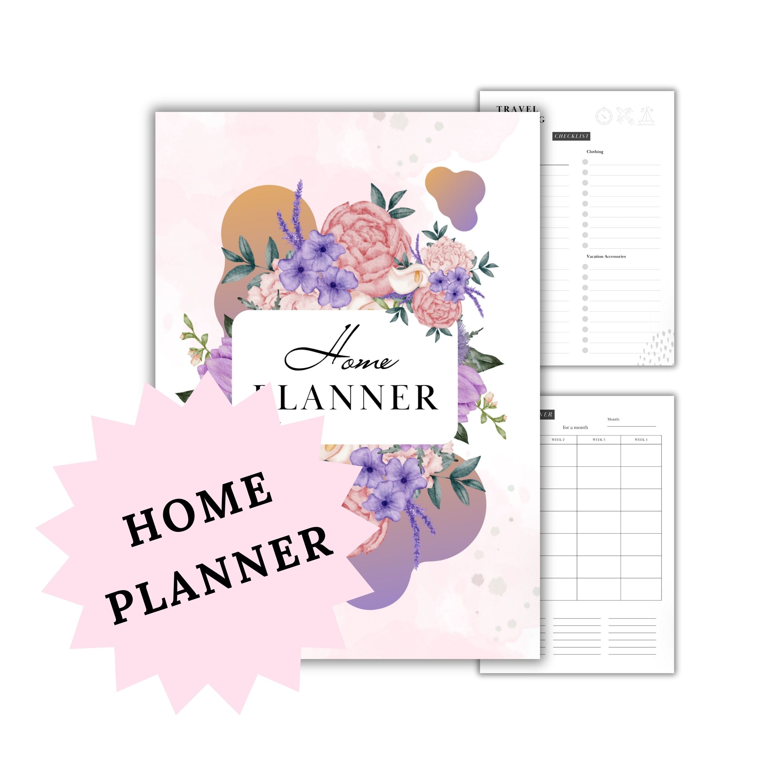 Home Planner and Organiser Digital Download