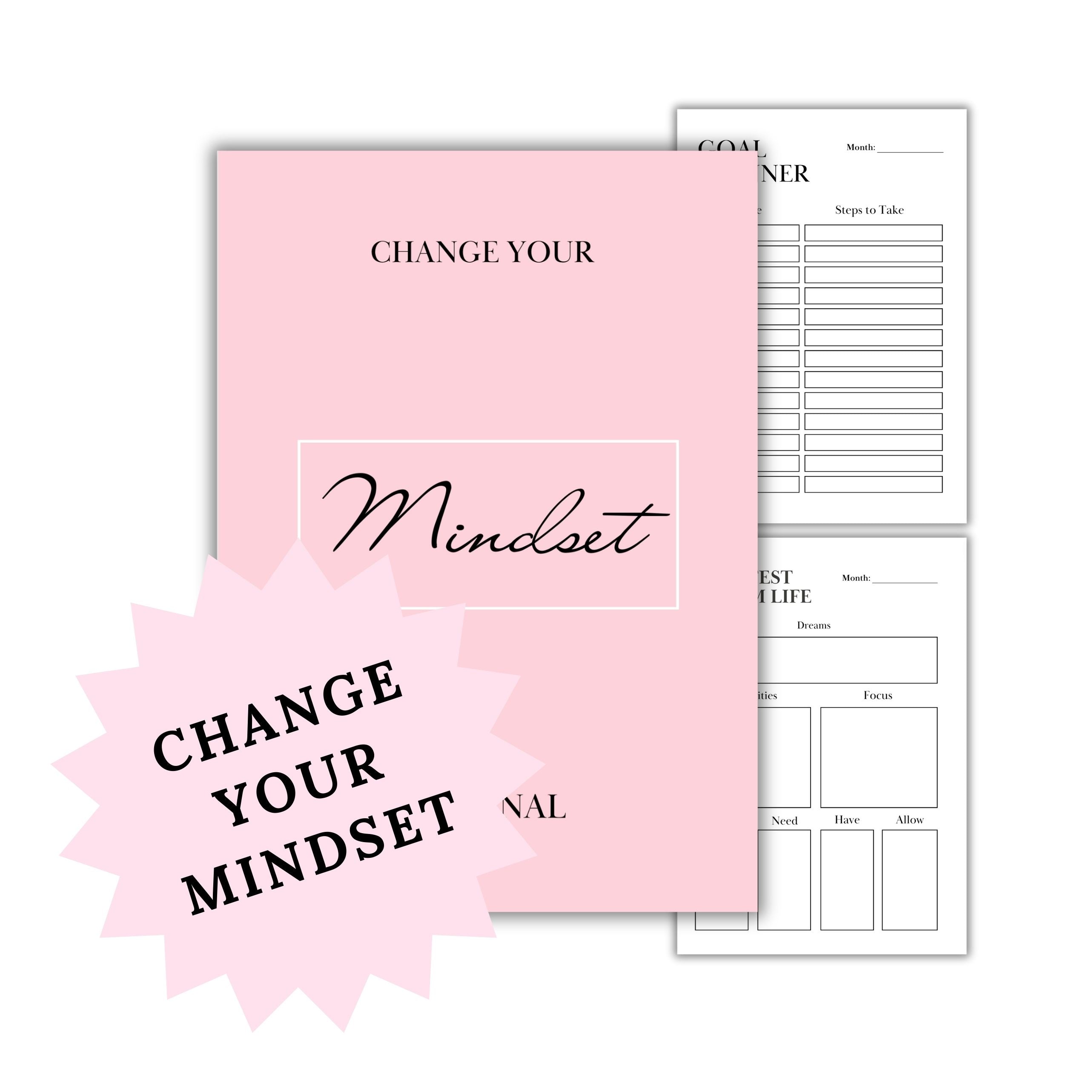 Positive Mindset and Outlook Journal Digital Download