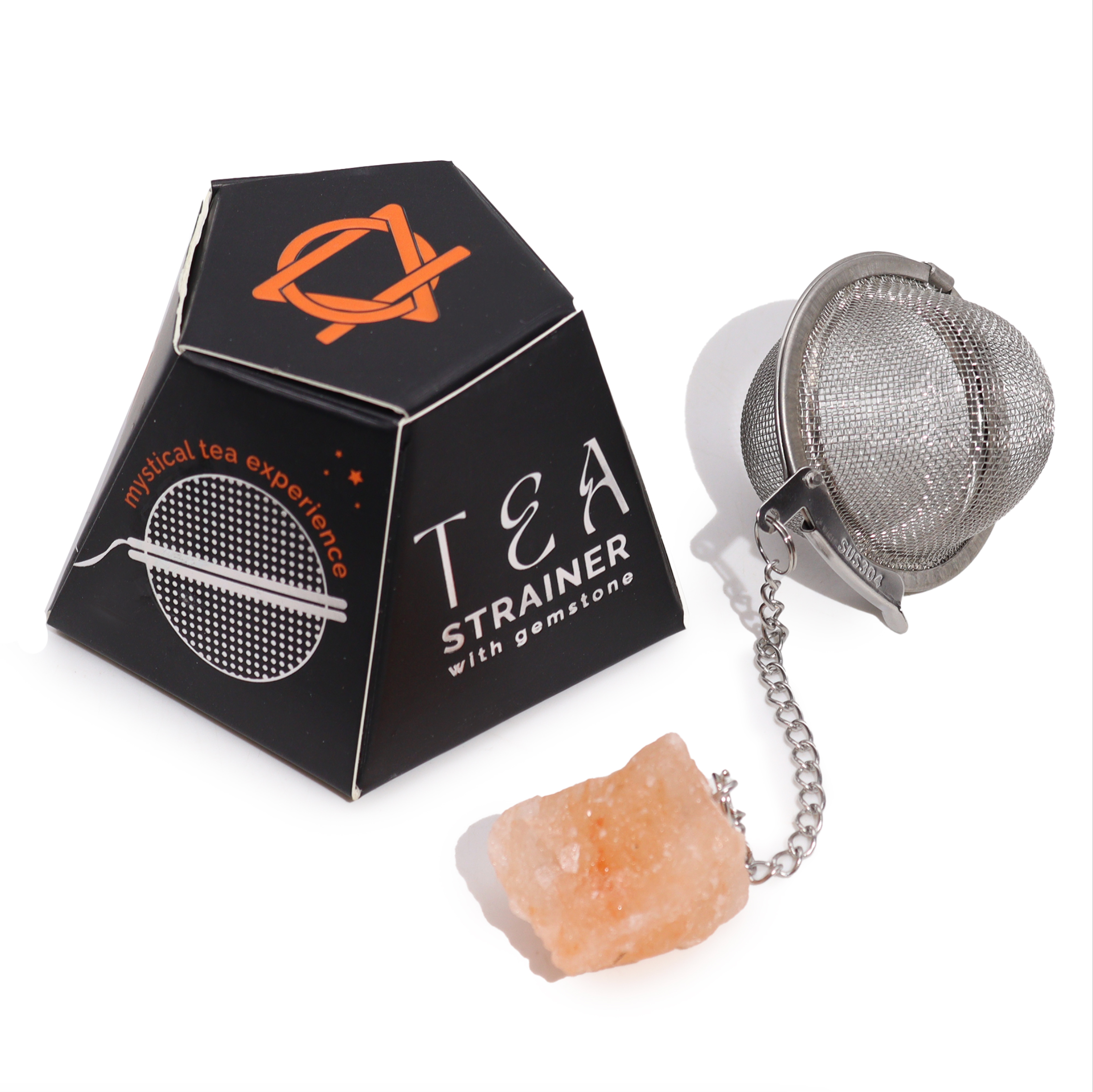 Carnelian - Raw Crystal Tea Strainer