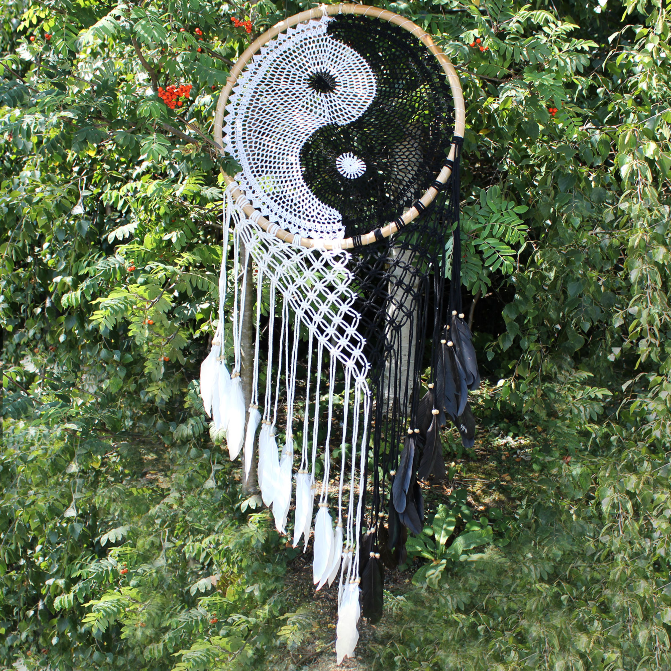 Bali Dream Catchers - Extra Large Ying Yang 50cm