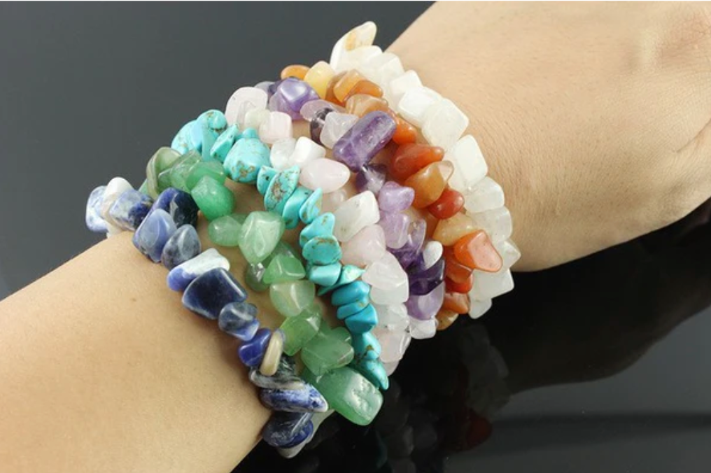 One Semi Precious Crystal Bracelet - as selected on live