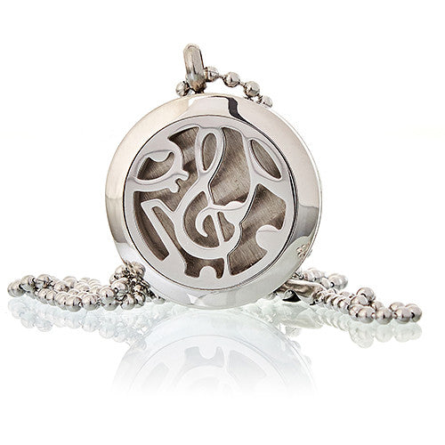 Music Notes - Aromatherapy Diffuser Necklace 25mm