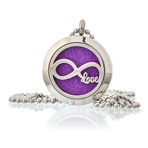 Infinity Love - Aromatherapy Diffuser Necklace 25mm