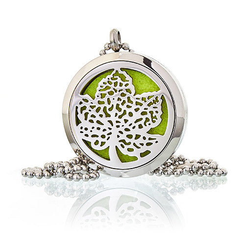 Leaf - Aromatherapy Diffuser Necklace 30mm