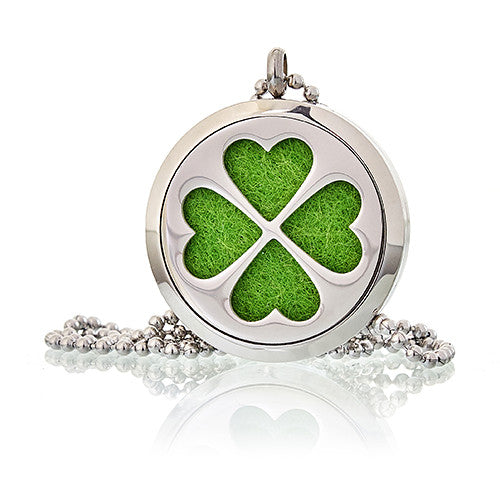 Four Leaf Clover - Aromatherapy Diffuser Necklace 30mm