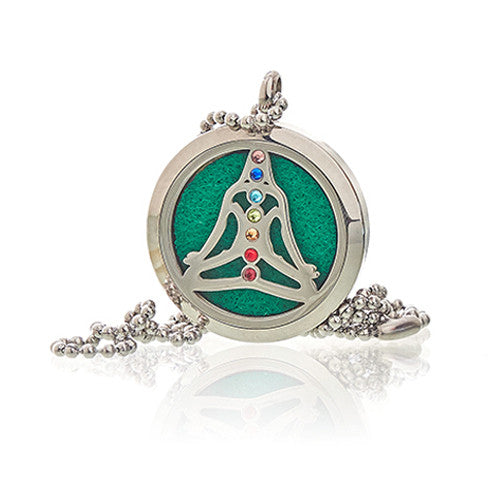 Yoga Chakra -  Aromatherapy Diffuser Necklace 30mm