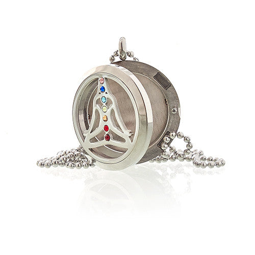 Yoga Chakra -  Aromatherapy Diffuser Necklace 30mm