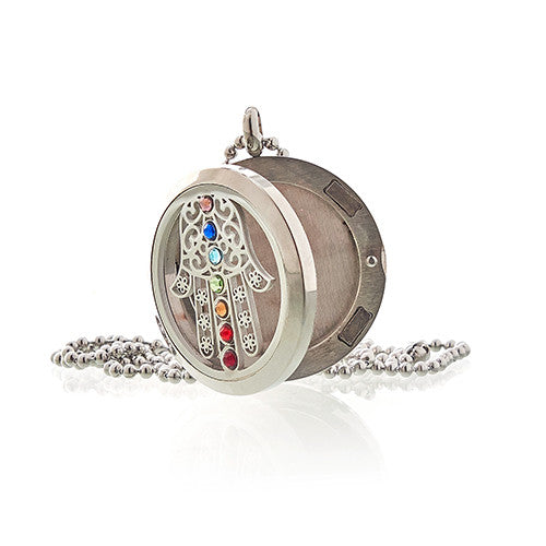 Hamsa Chakra - Aromatherapy Diffuser Necklace 30mm