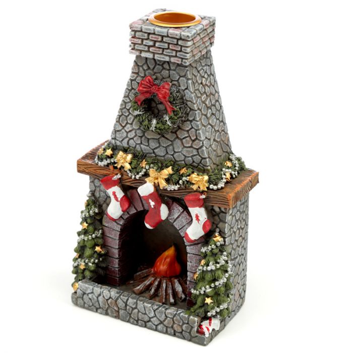 Christmas Fireplace - BackFlow Incense Burner