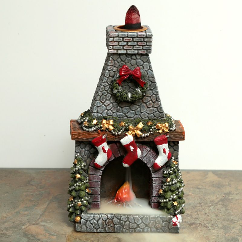 Christmas Fireplace - BackFlow Incense Burner