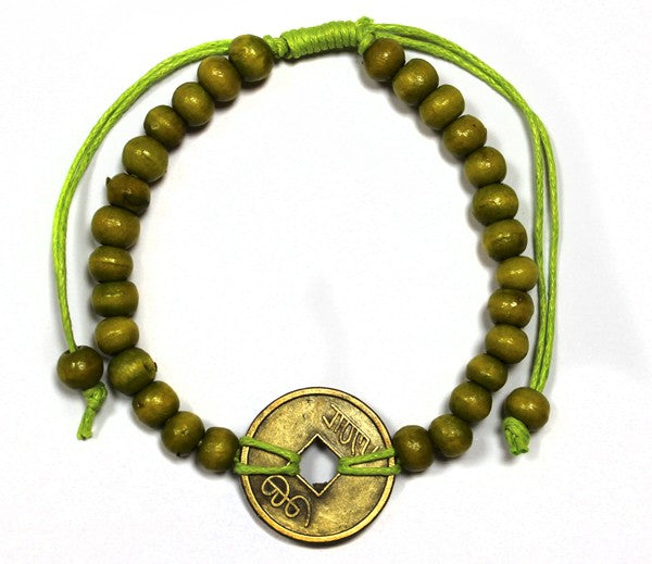 Lime Green Good Luck Feng-Shui Bracelet