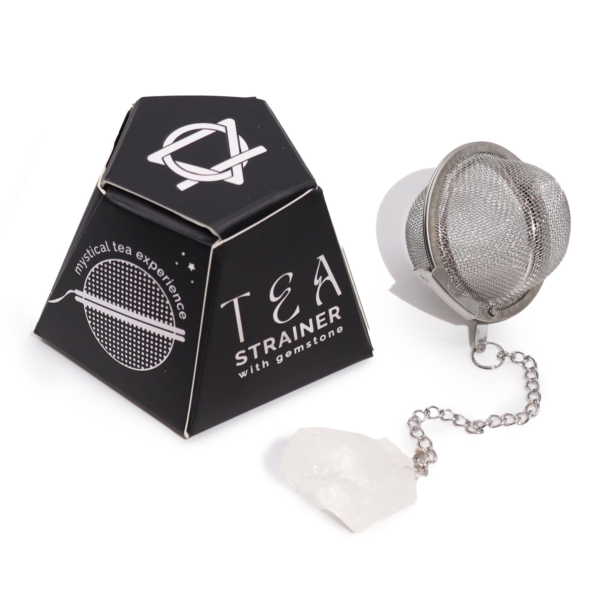 Rock Quartz - Raw Crystal Tea Strainer