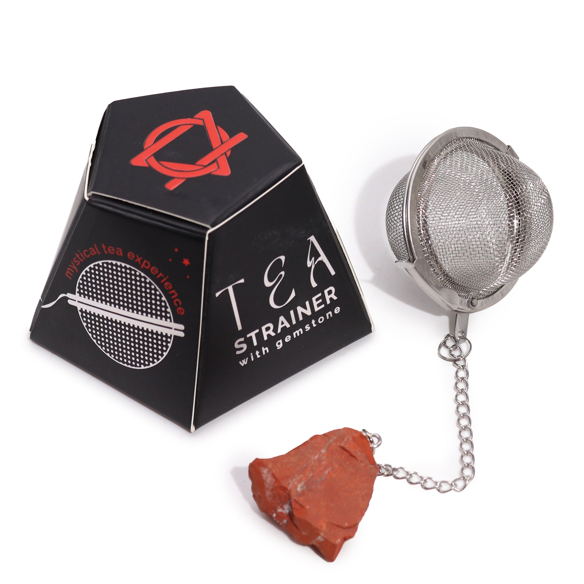 Red Jasper - Raw Crystal Tea Strainer