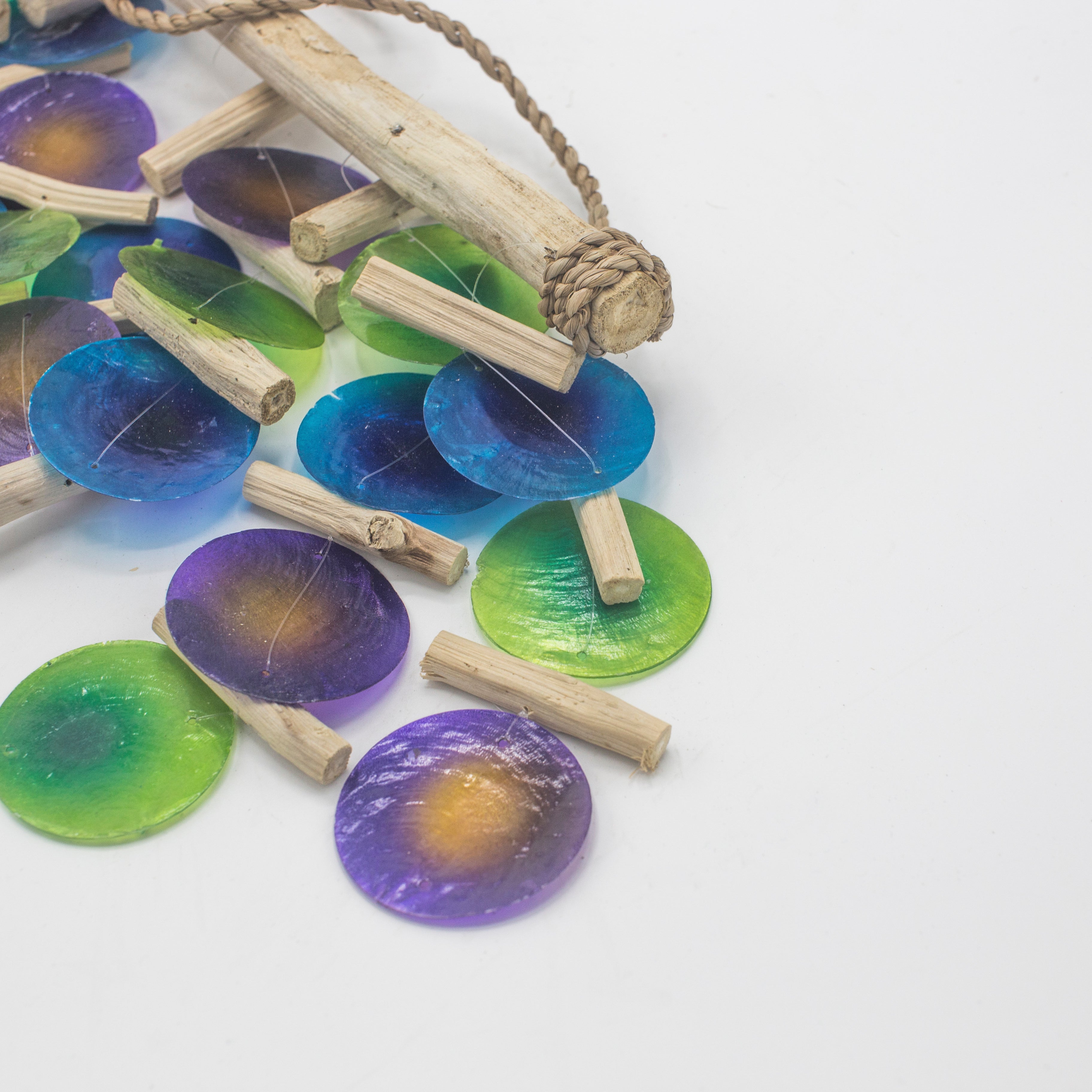 Green & Purple Driftwood Chime