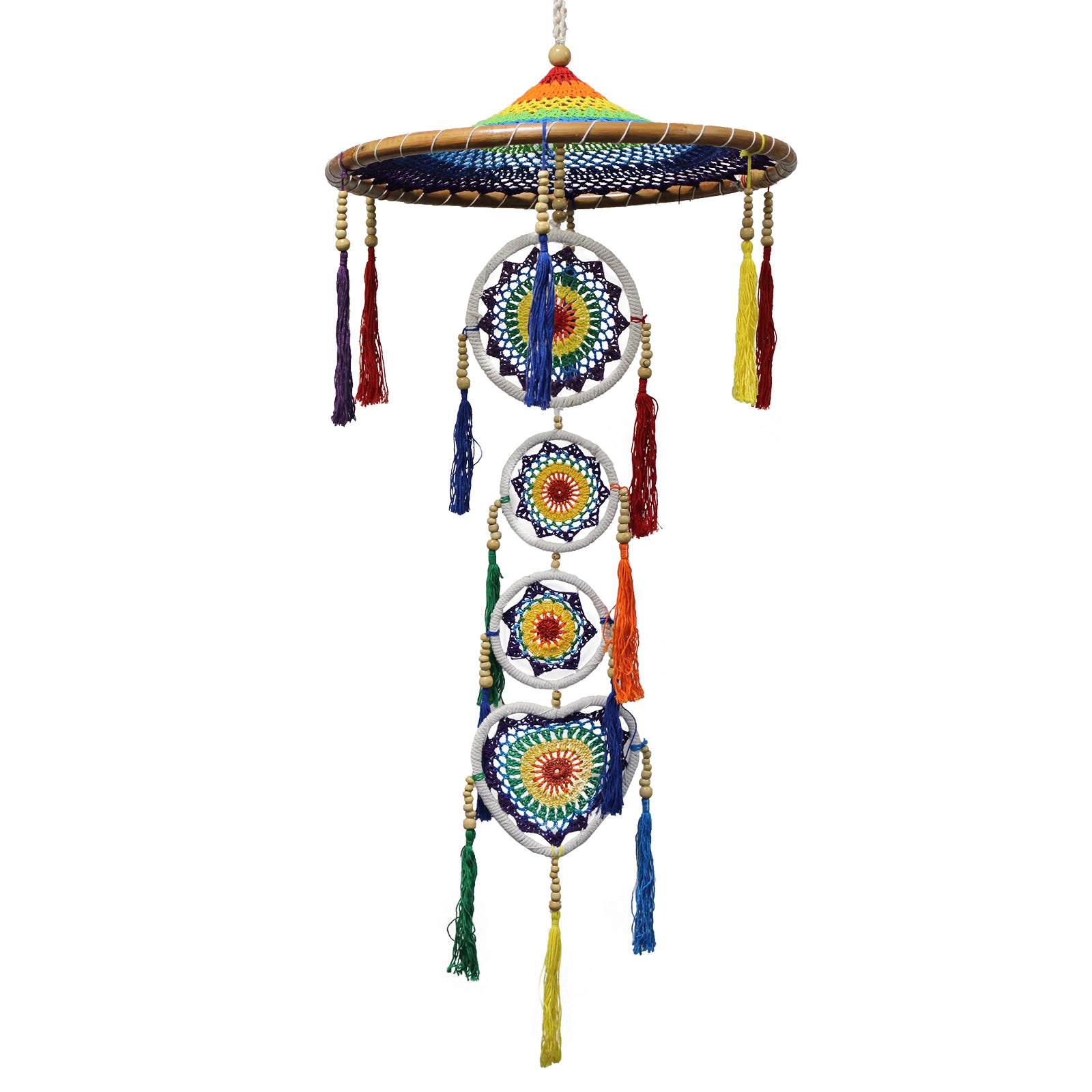 Vivid Rainbow - Large Drama Dream Catcher