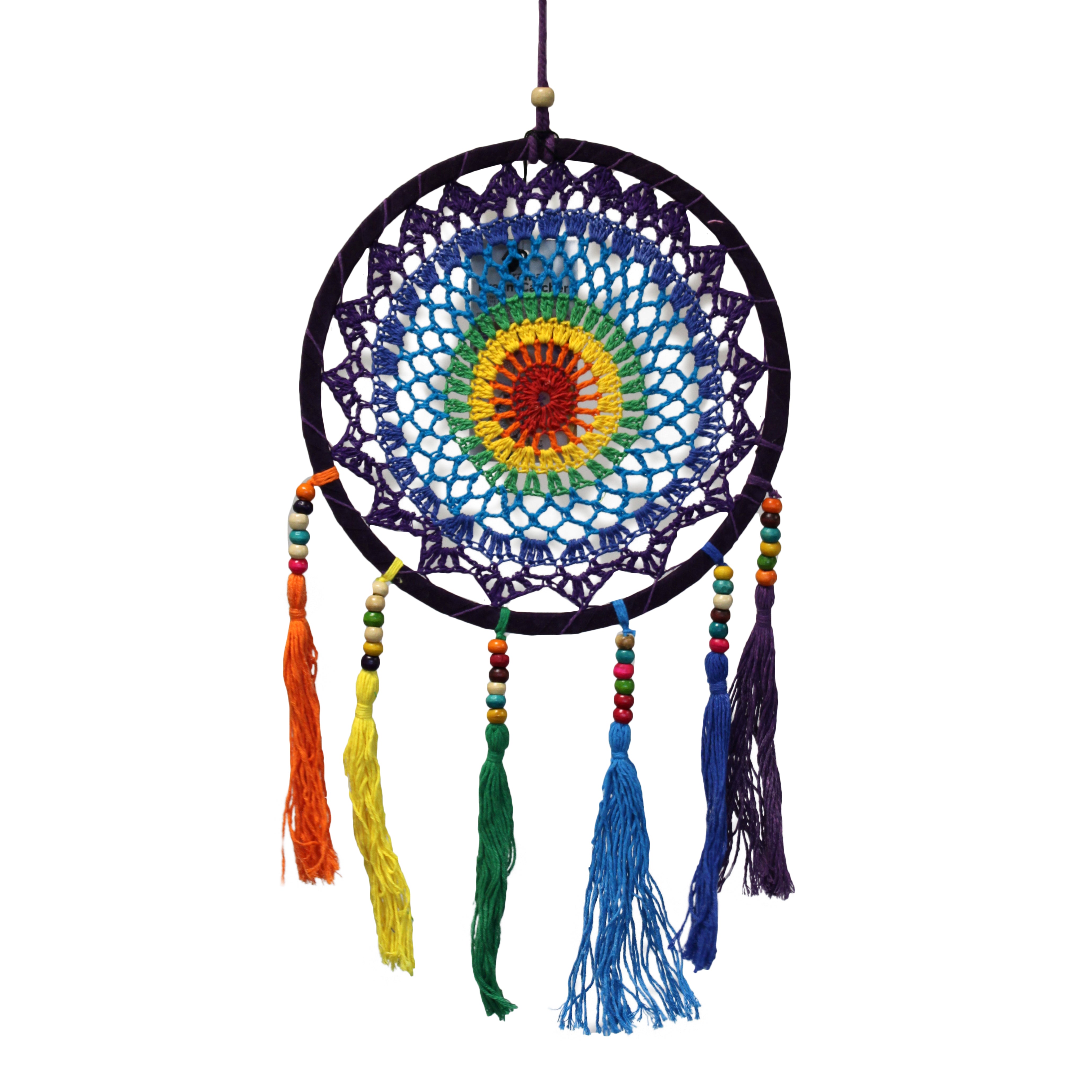 Vivid Rainbow - Small Dream Catcher