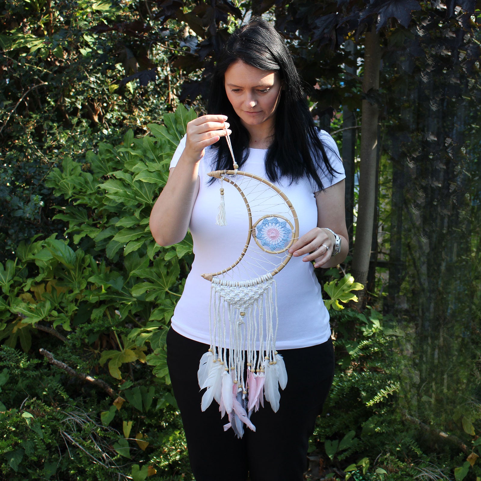 Macrame Moon - Protection Dream Catcher