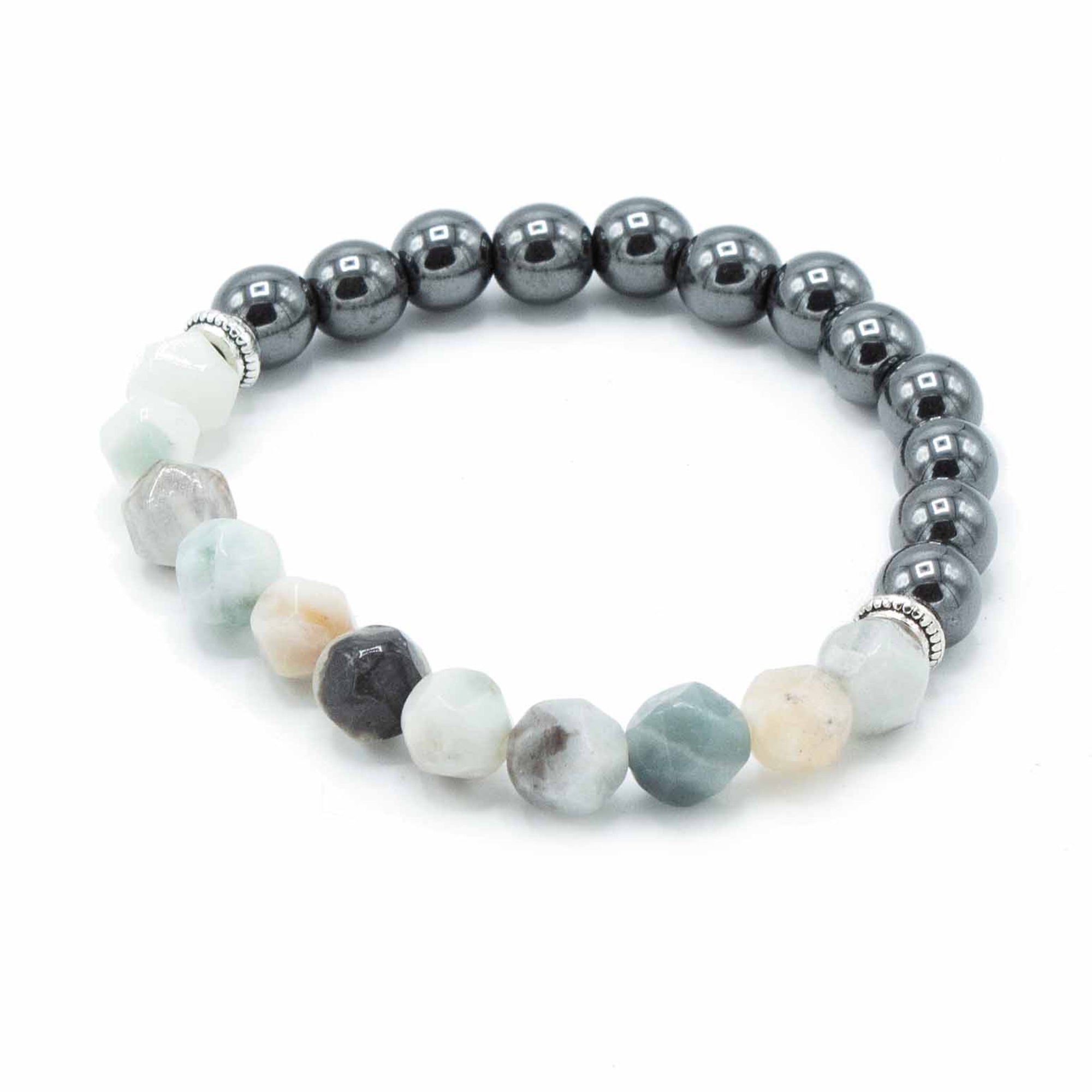 Magnetic Mountain Jade - Faceted Gemstone Bracelet