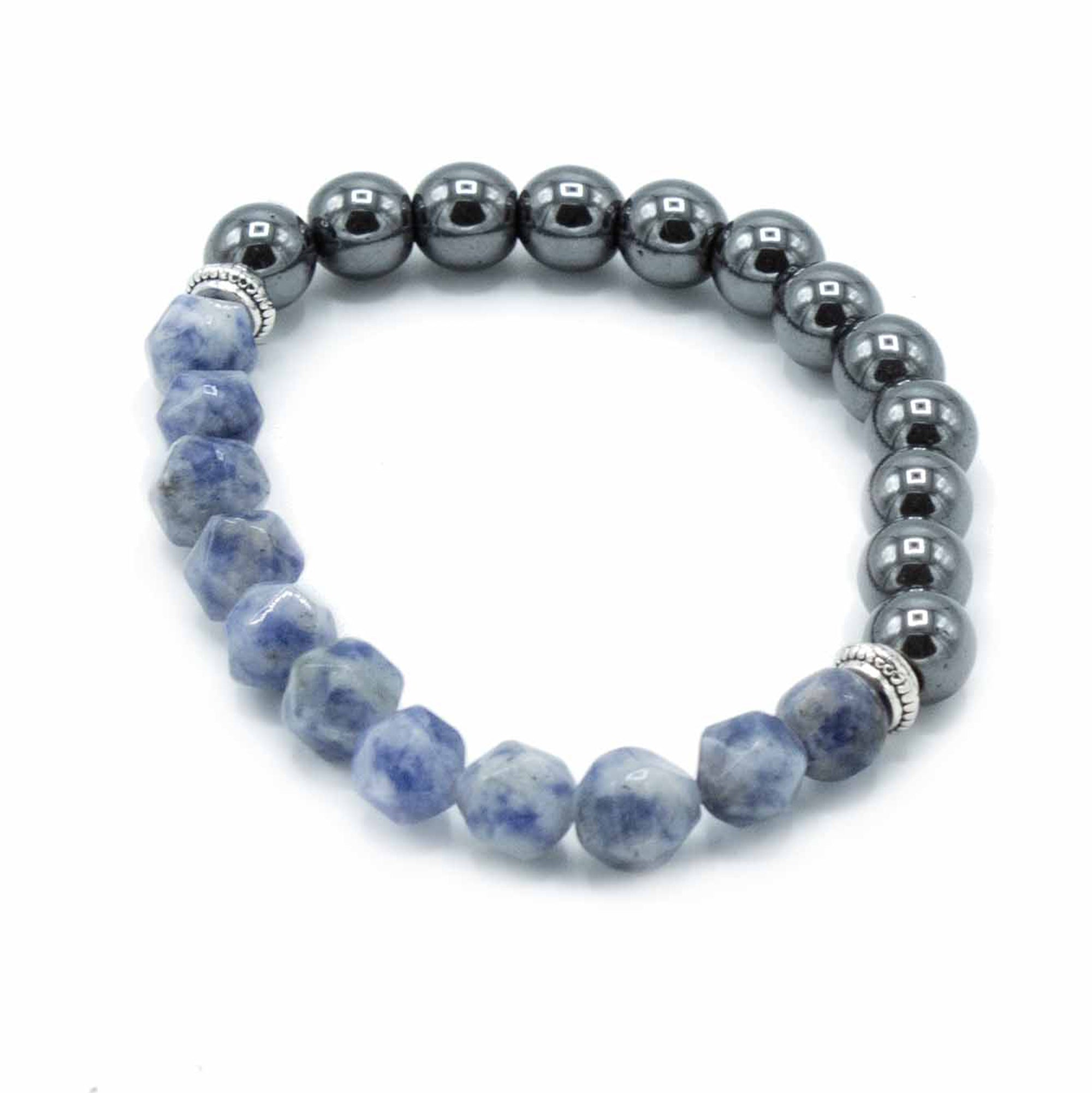 Magnetic Sodalite - Faceted Gemstone Bracelet