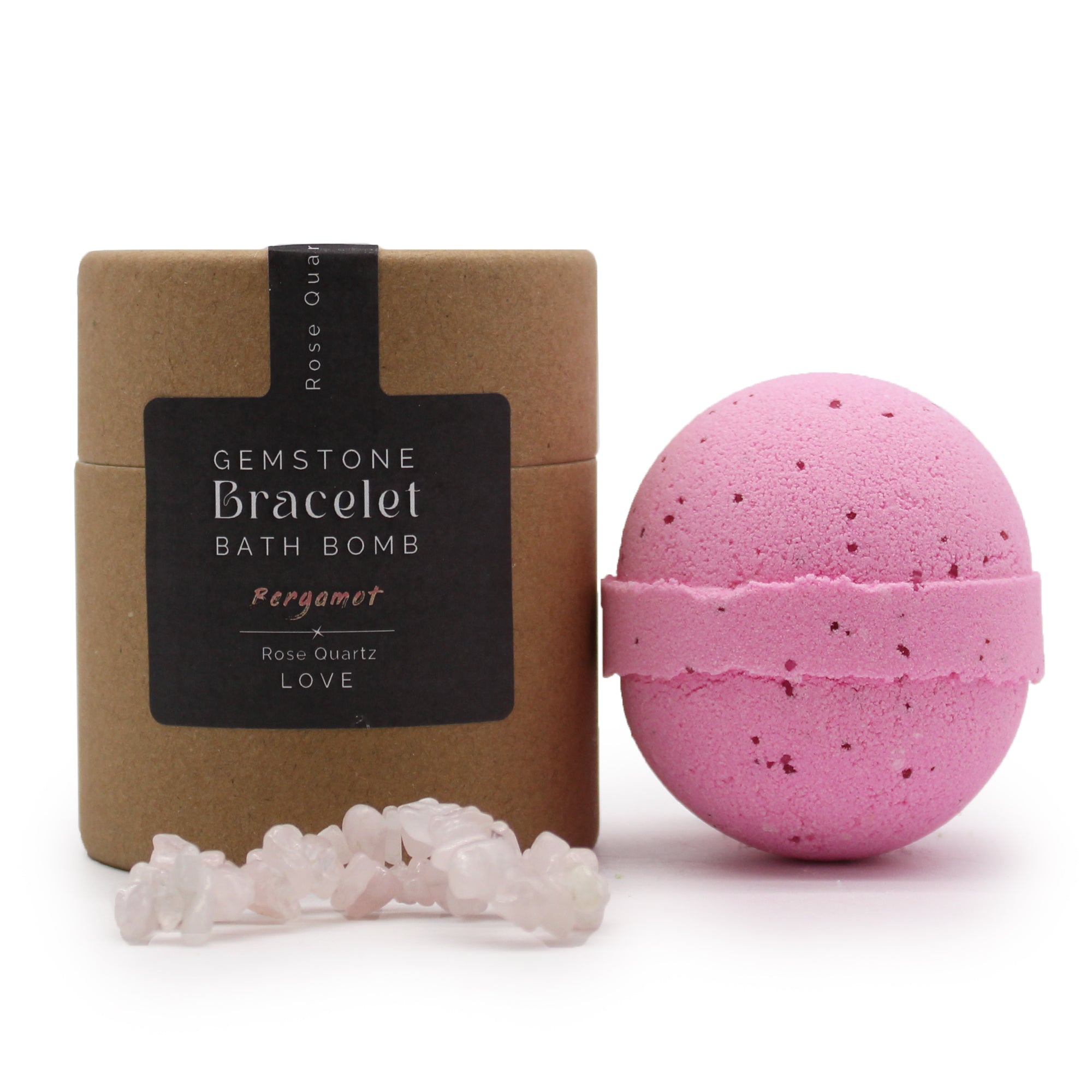 Rose Quartz Crystal Jewellery Bath Bomb