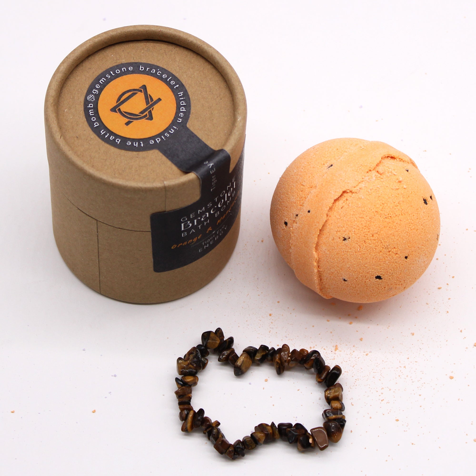 Tiger Eye Crystal Jewellery Bath Bomb