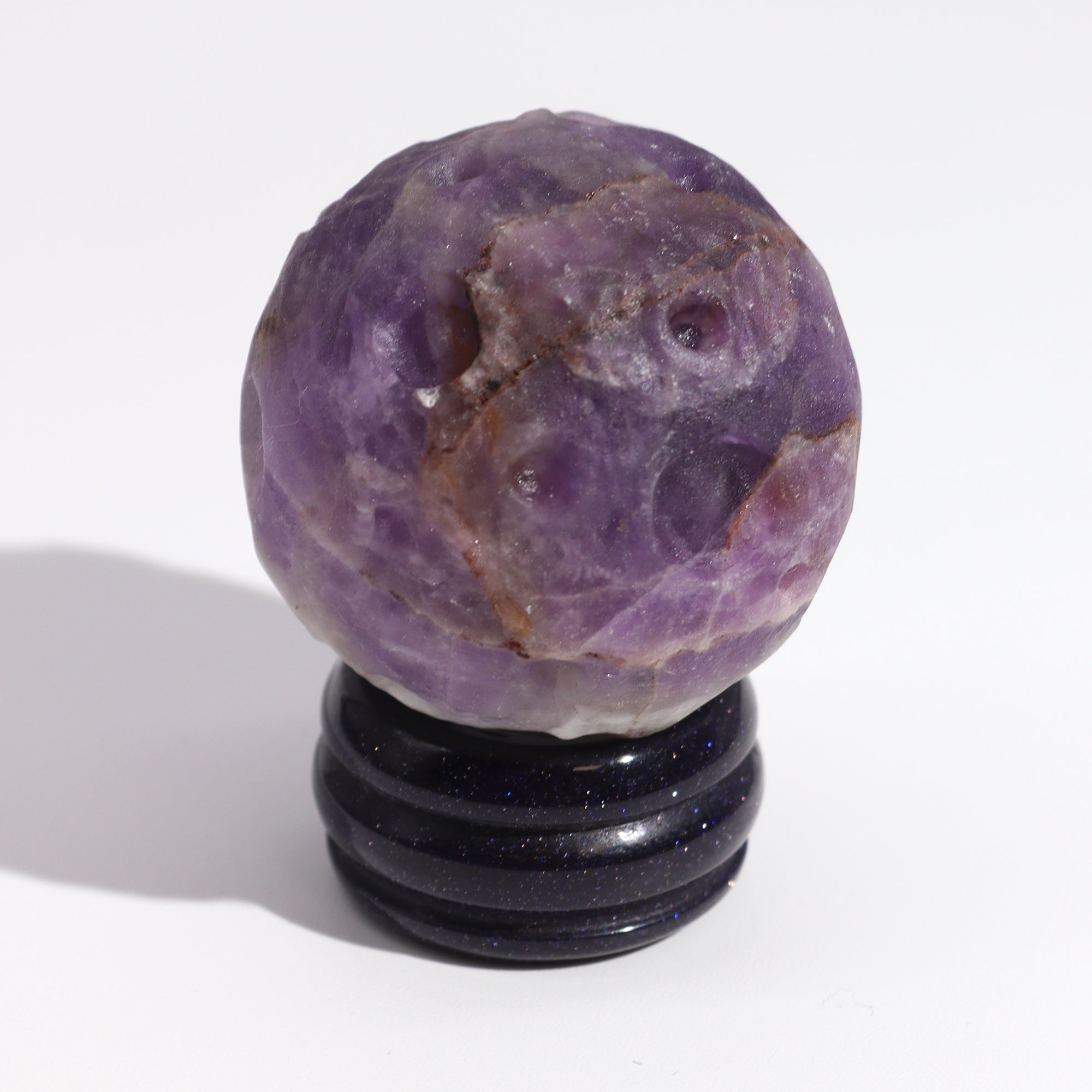 Amethyst Planet on Solar Goldstone Stand (Jupiter) - 40mm