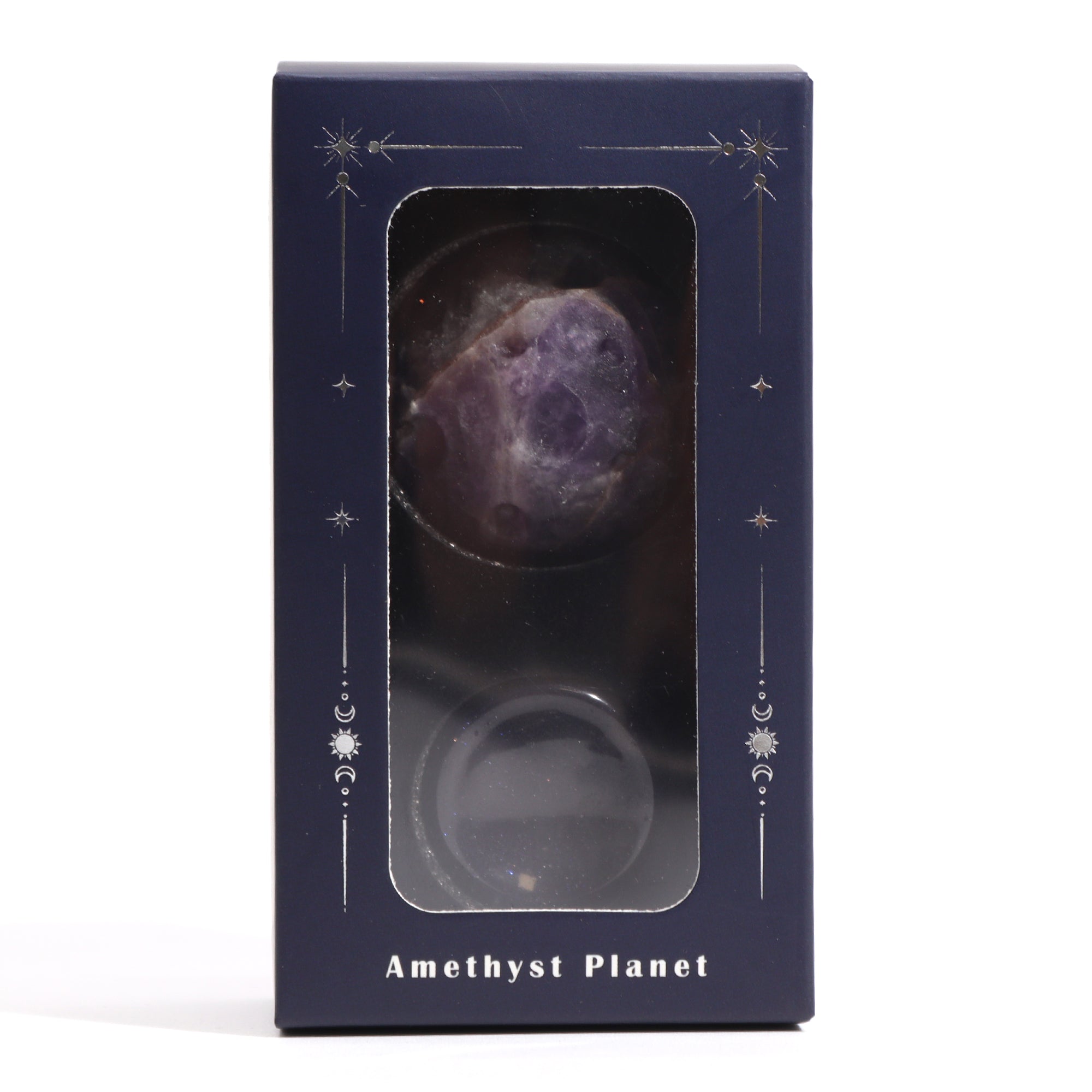 Amethyst Planet on Solar Goldstone Stand (Jupiter) - 40mm