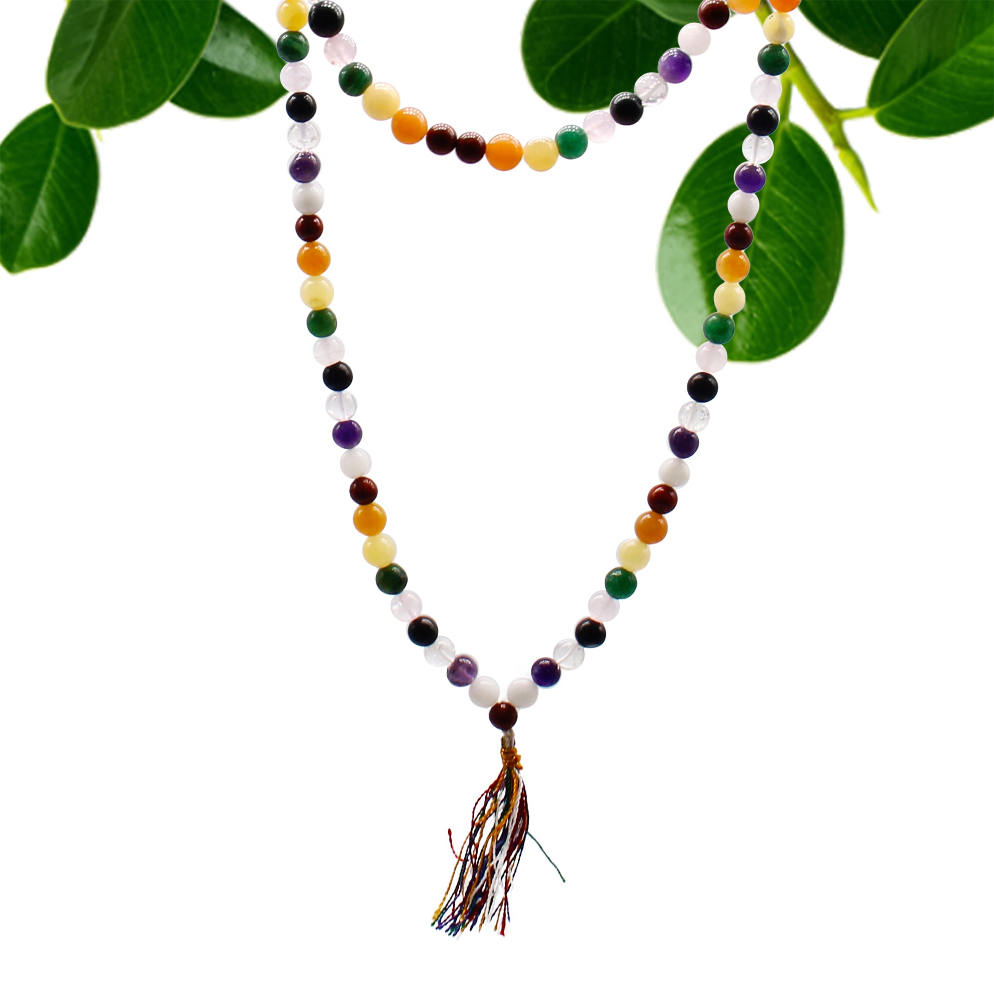 9 Planet Astro Mixed Crystal - 108 Bead Mala