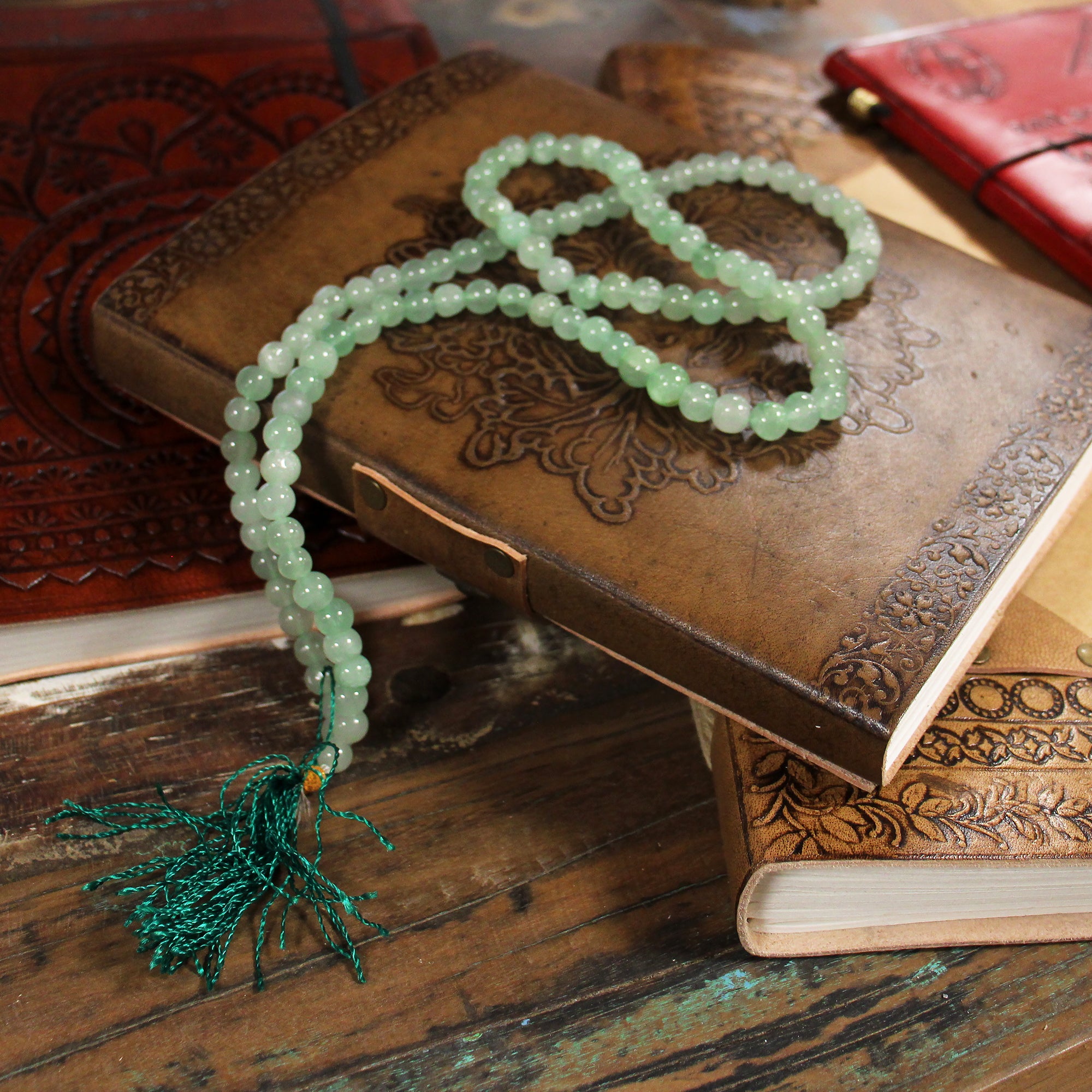 Green Aventurine - 108 Bead Mala