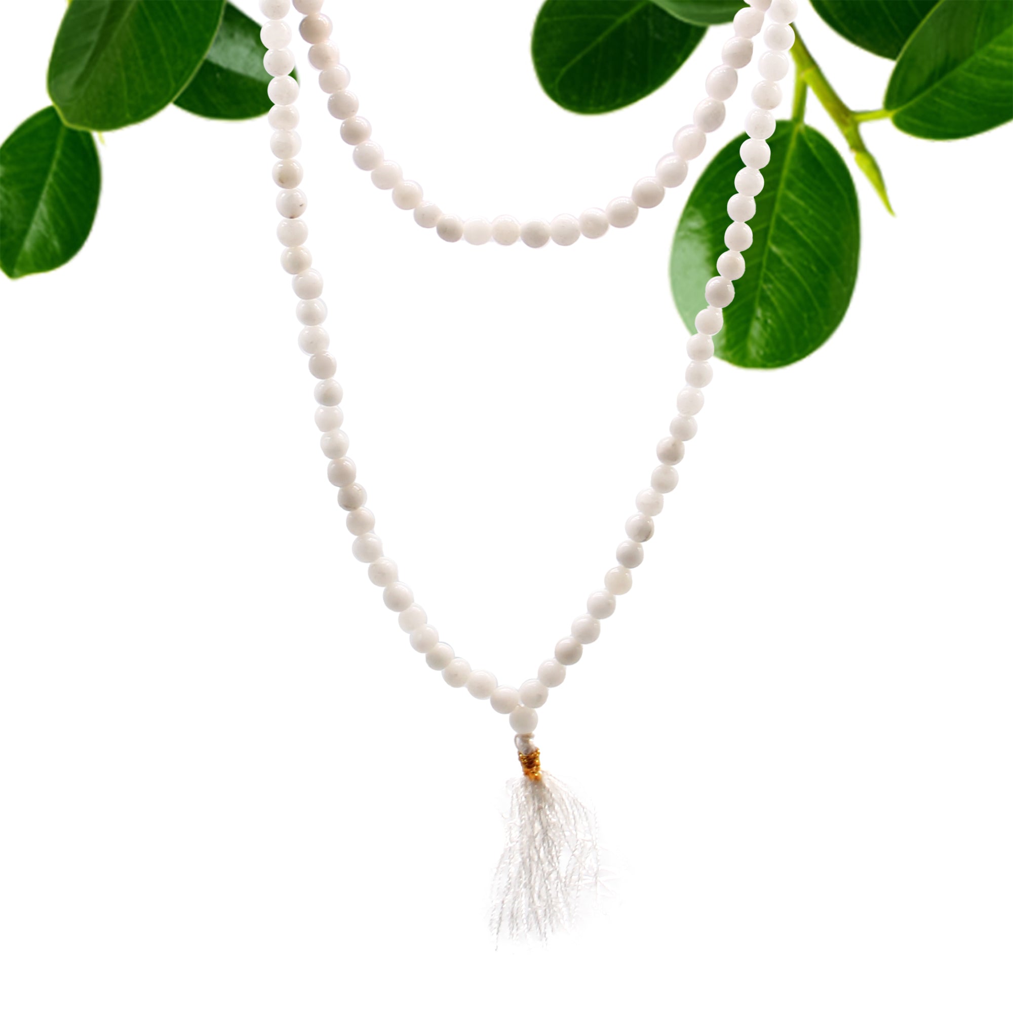 White Quartz - 108 Bead Mala