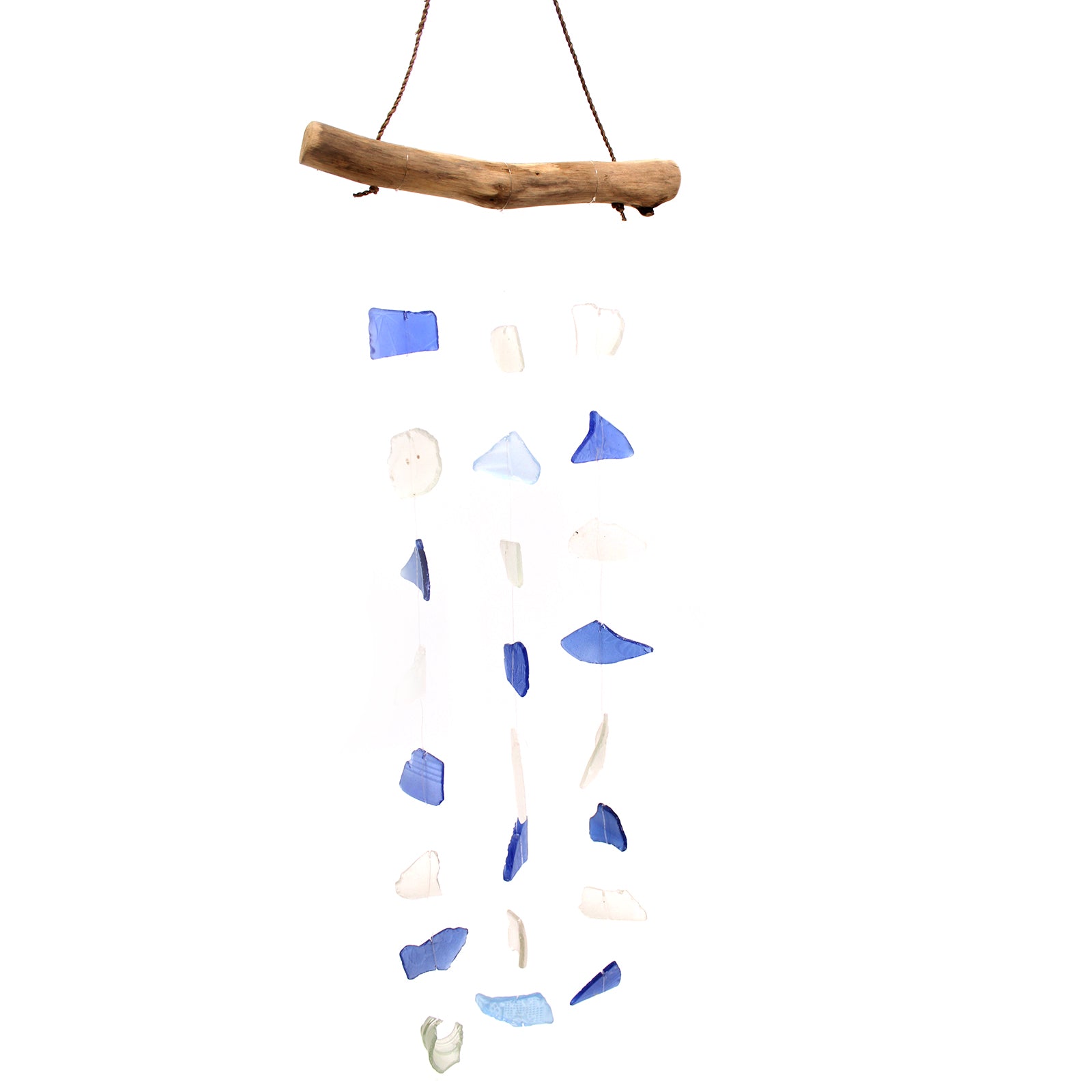 Three Drop - Blue & White - Good Luck Sea Glass