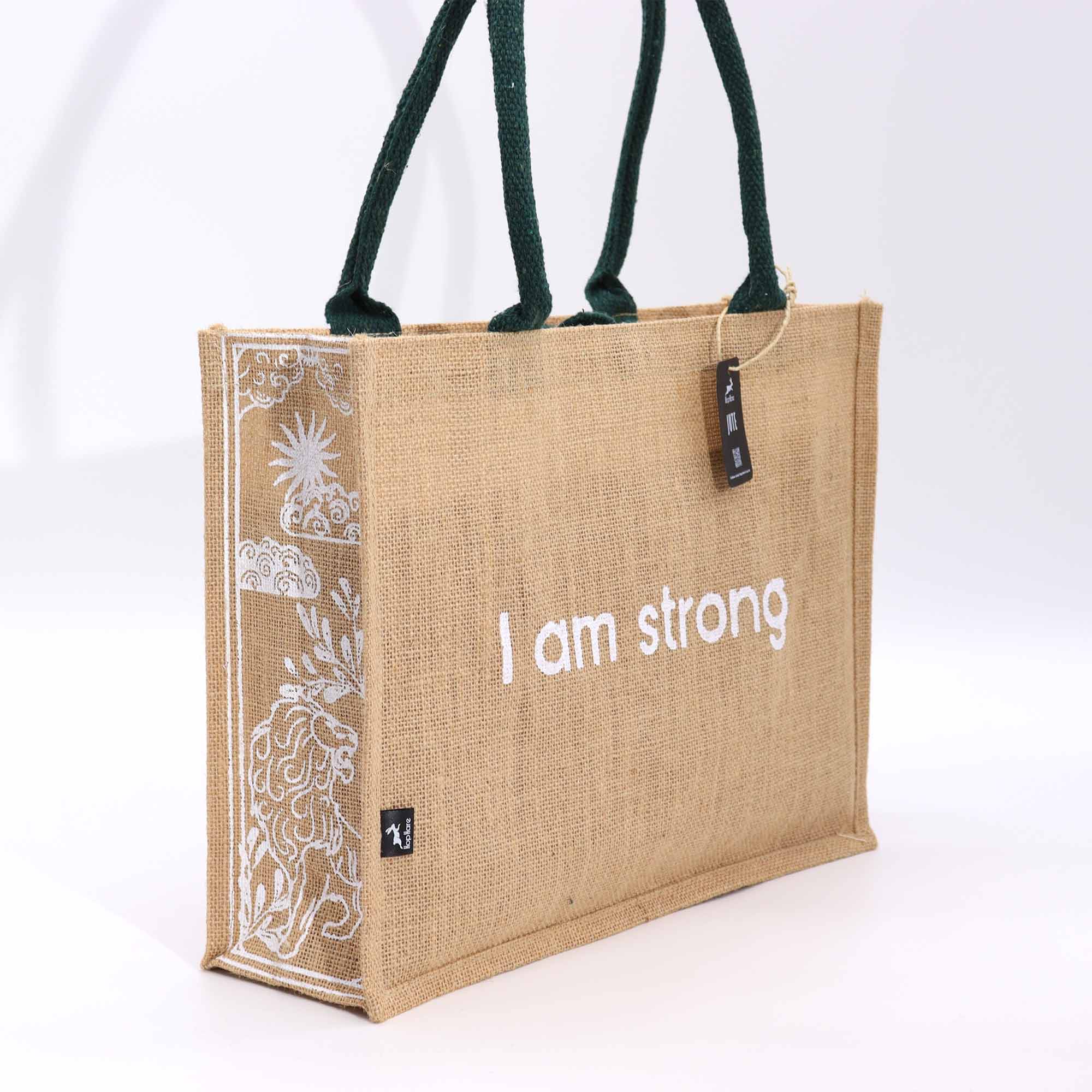 I am Strong - Hop Hare Jute Big Bag