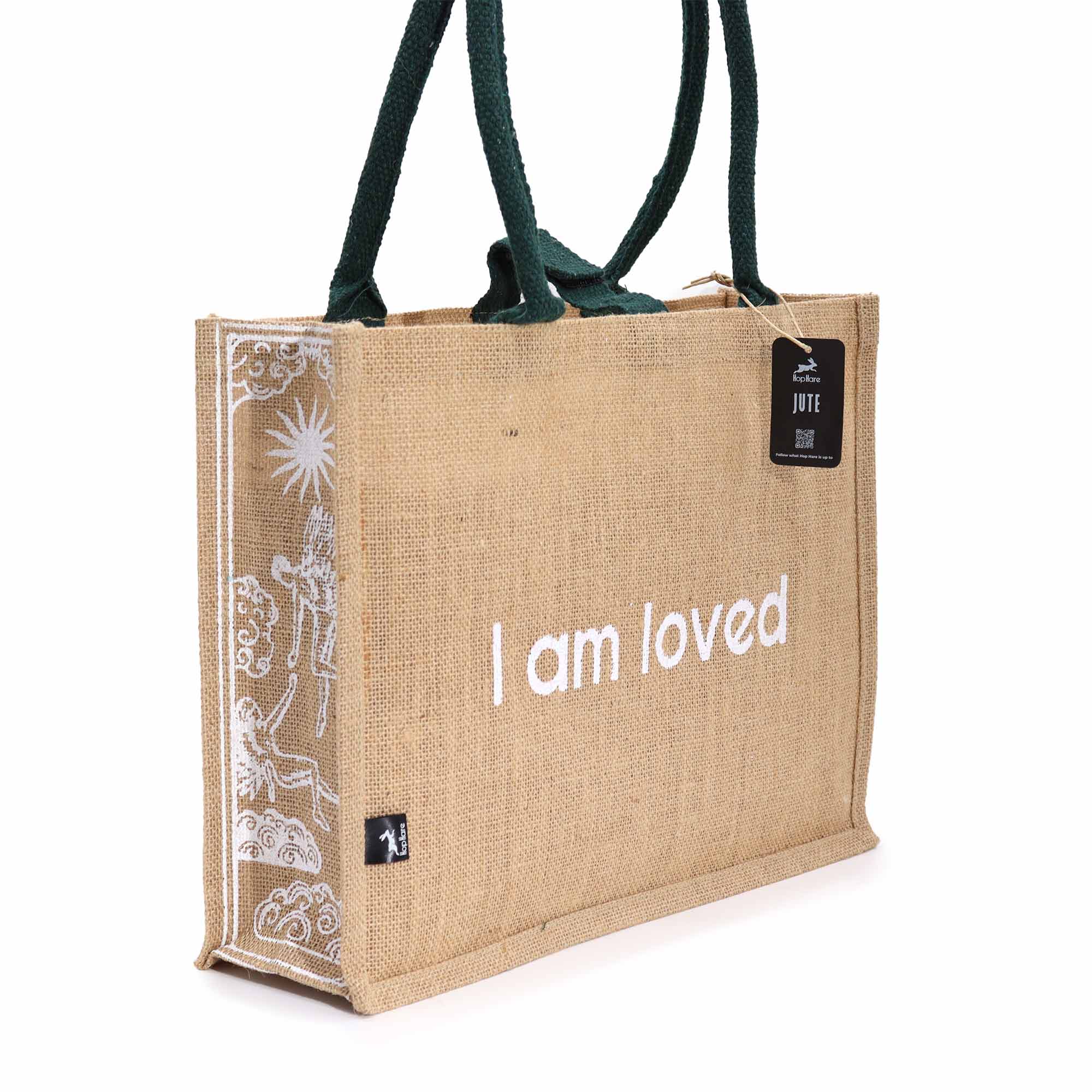 I am Loved - Hop Hare Jute Big Bag