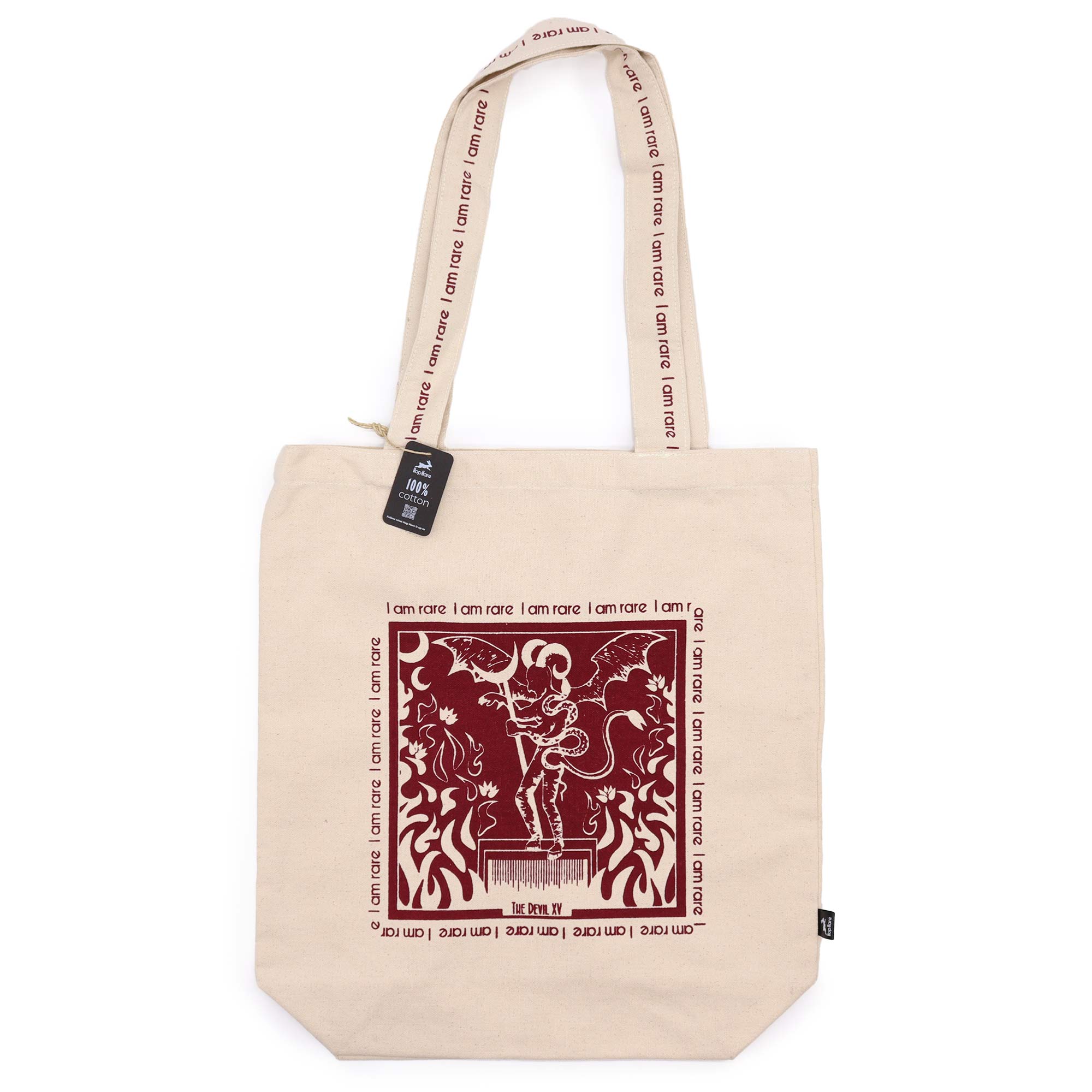 I am Rare - Hop Hare Tote Bag - Cotton Canvas