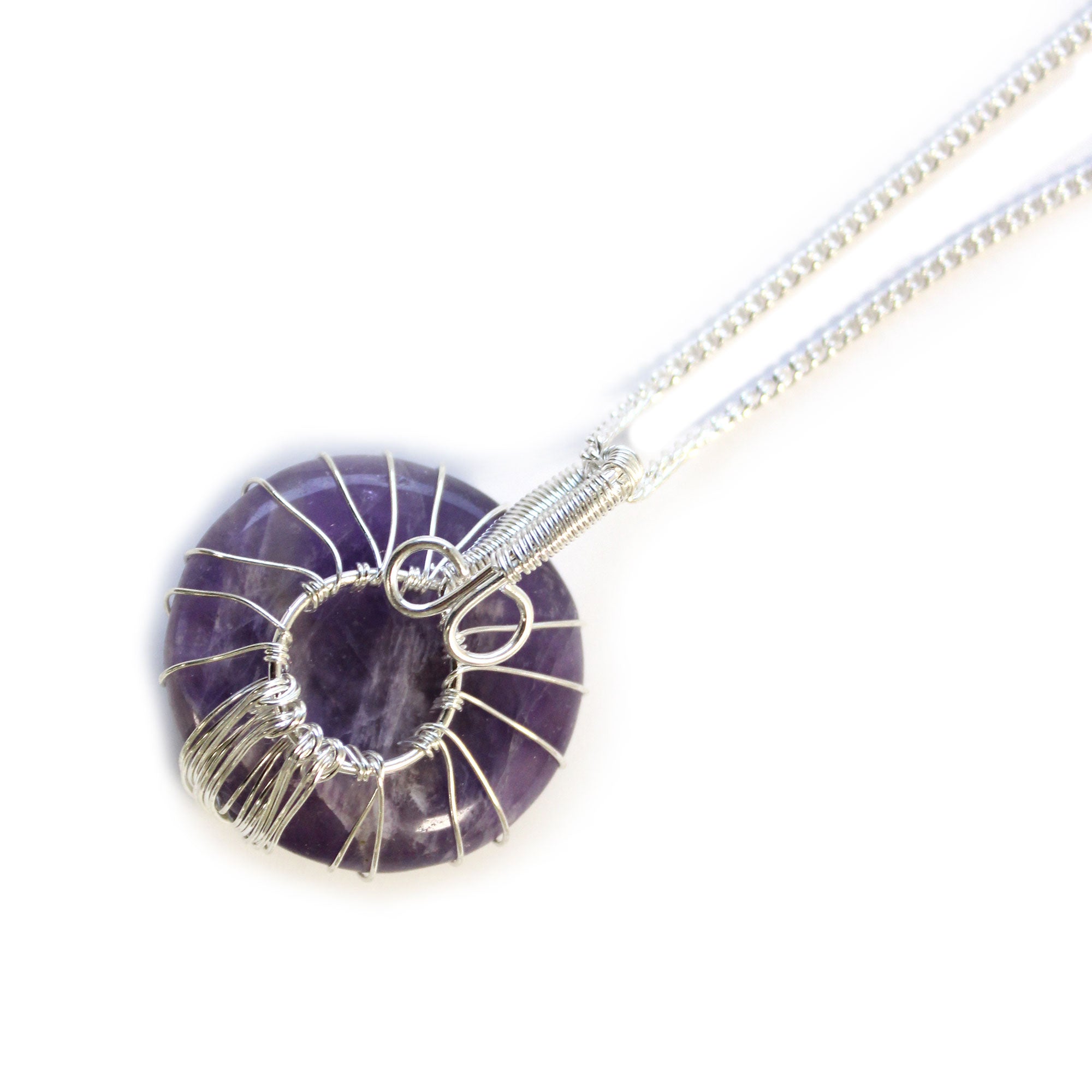 Amethyst - Tree of Life Gemstone Necklace