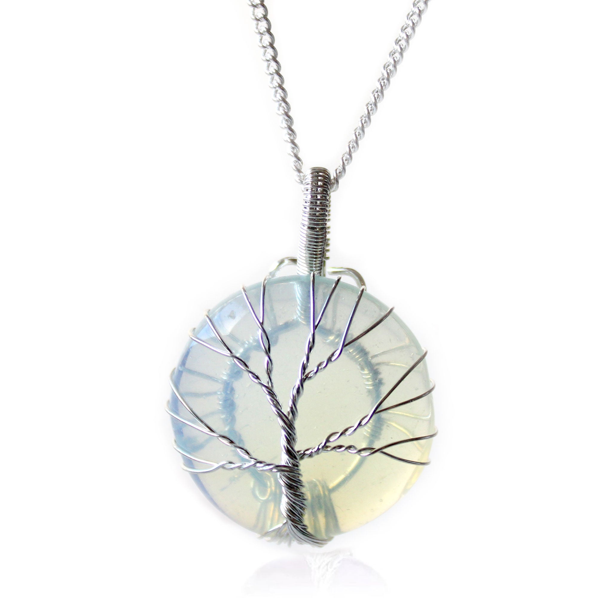 Opalite - Tree of Life Gemstone Necklace