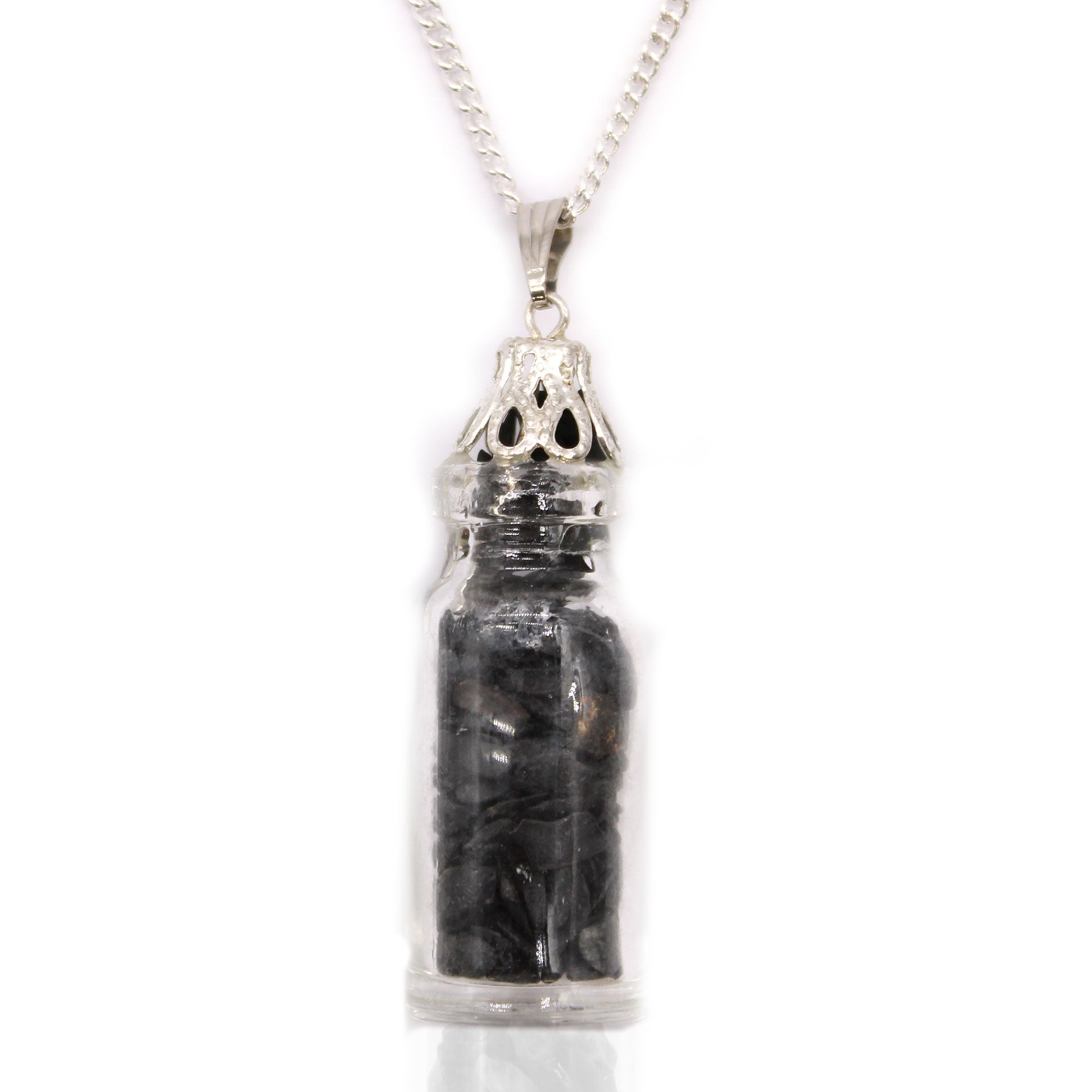 Bottled Black Onyx - Bottled Gemstones Necklace