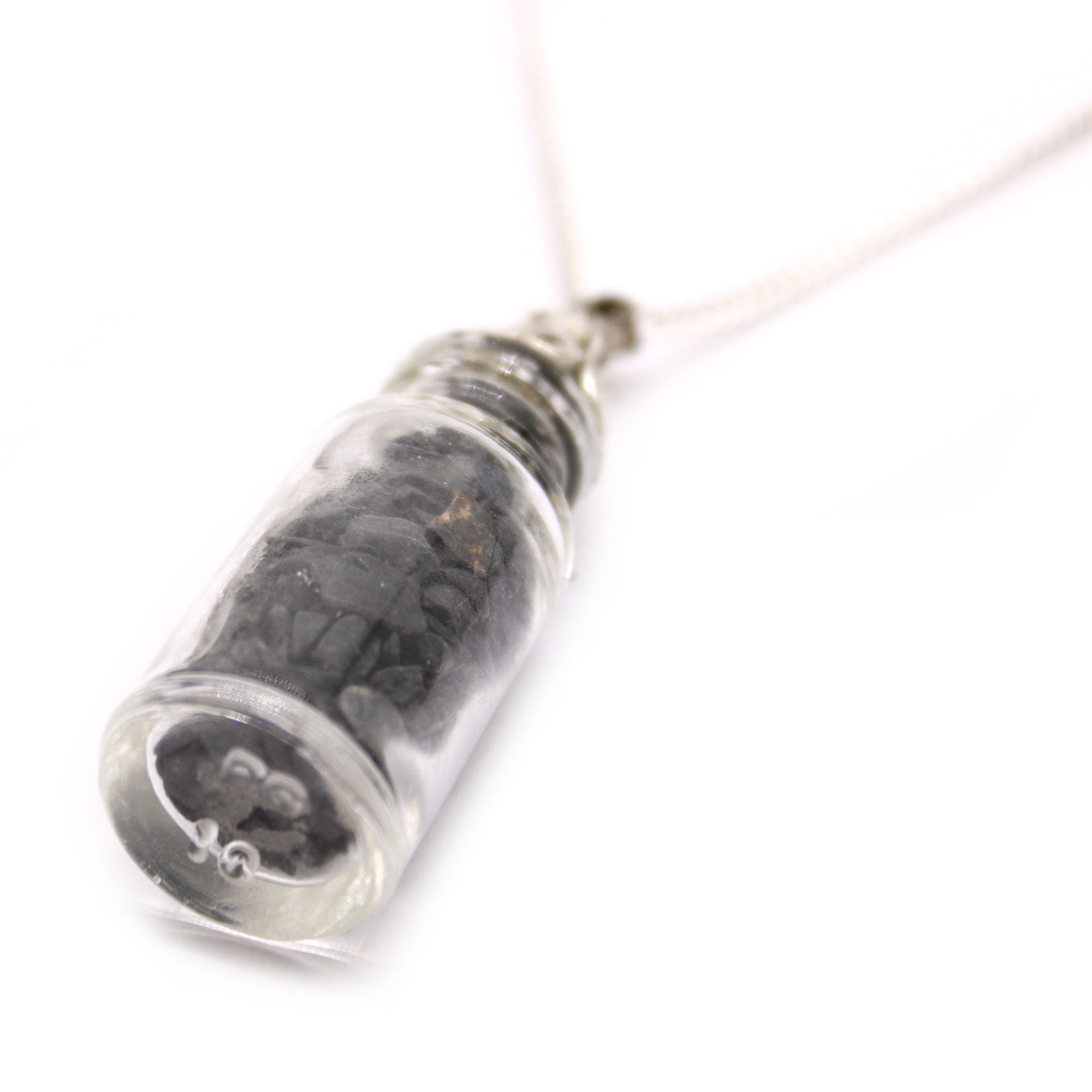 Bottled Black Onyx - Bottled Gemstones Necklace