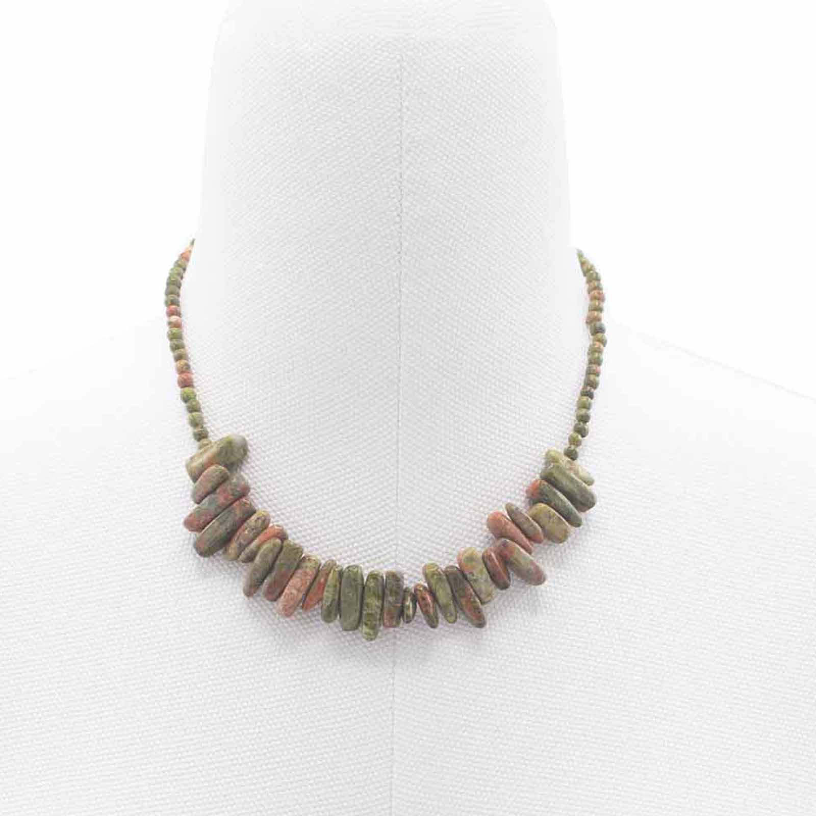 Unakite - Longstone Gem Necklace