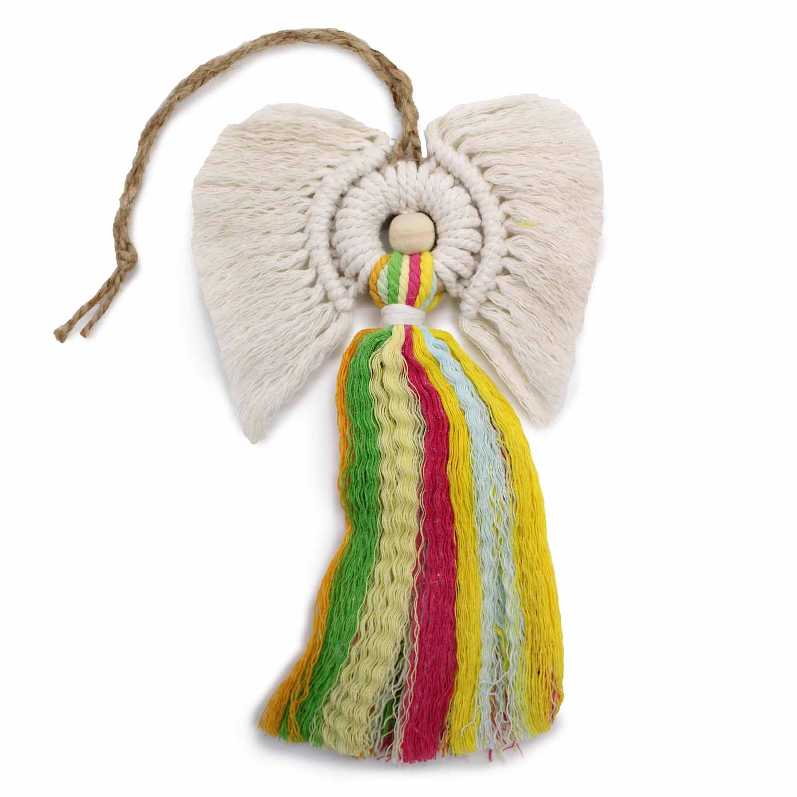 Rainbow Macrame Angel