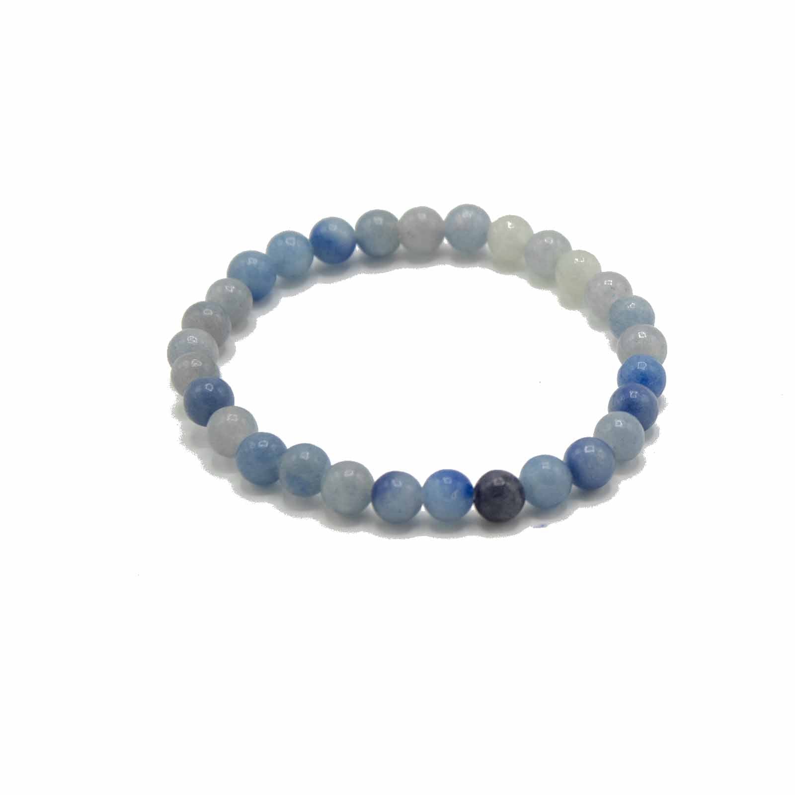 Independence - Blue Laced Agate - Gemstone Manifestation Bracelet