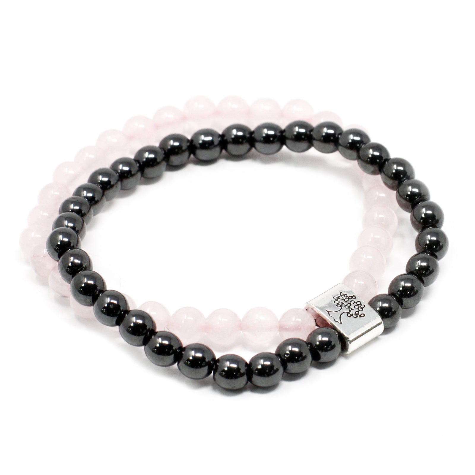 Rose Quartz - Magnetic Gemstone Bracelet